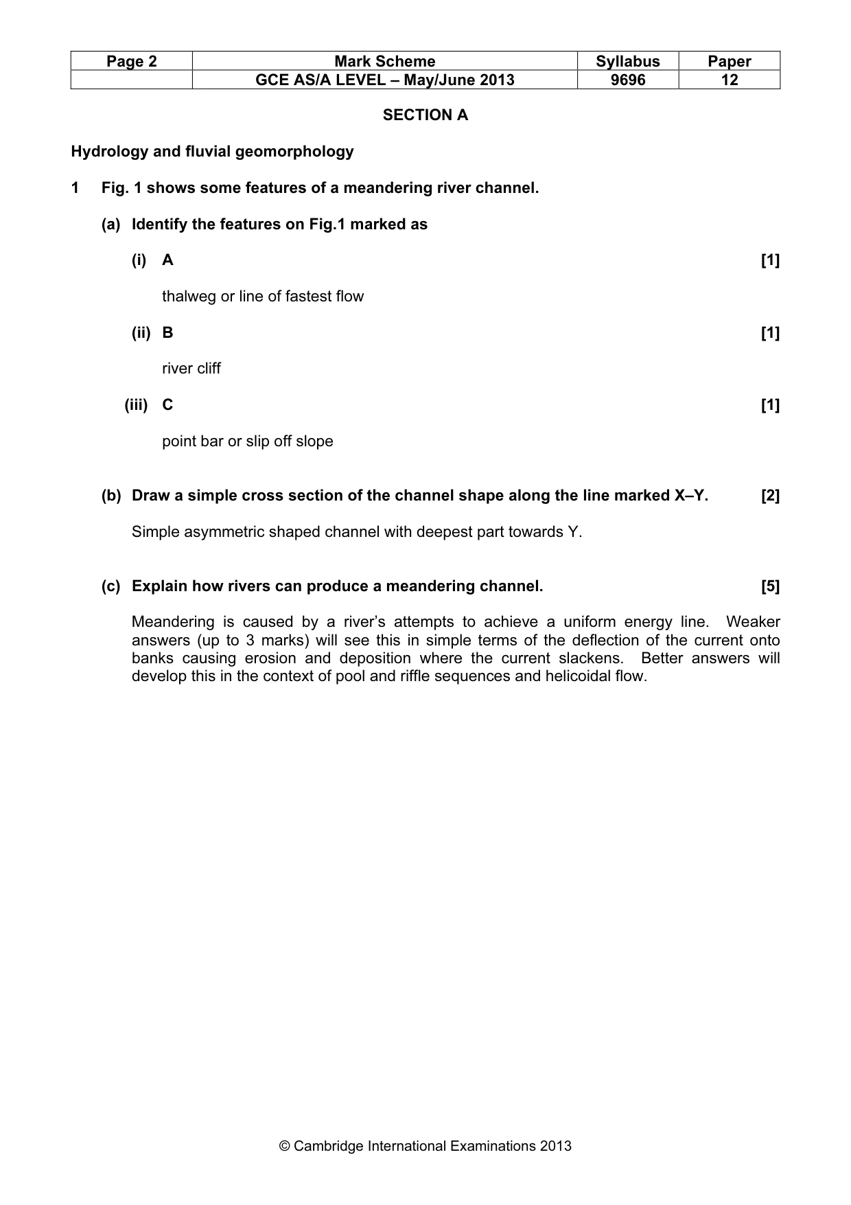 Mark scheme, page 2 of 13