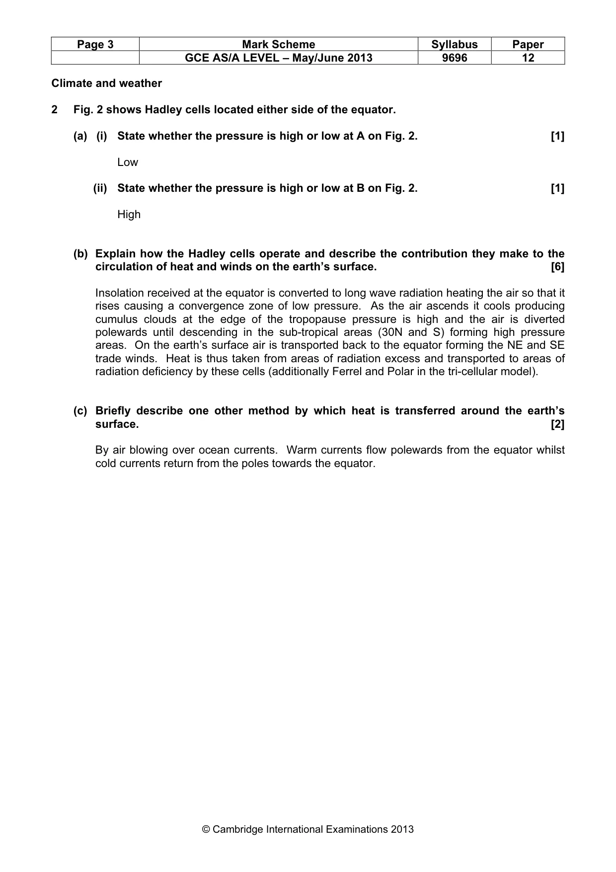 Mark scheme, page 3 of 13