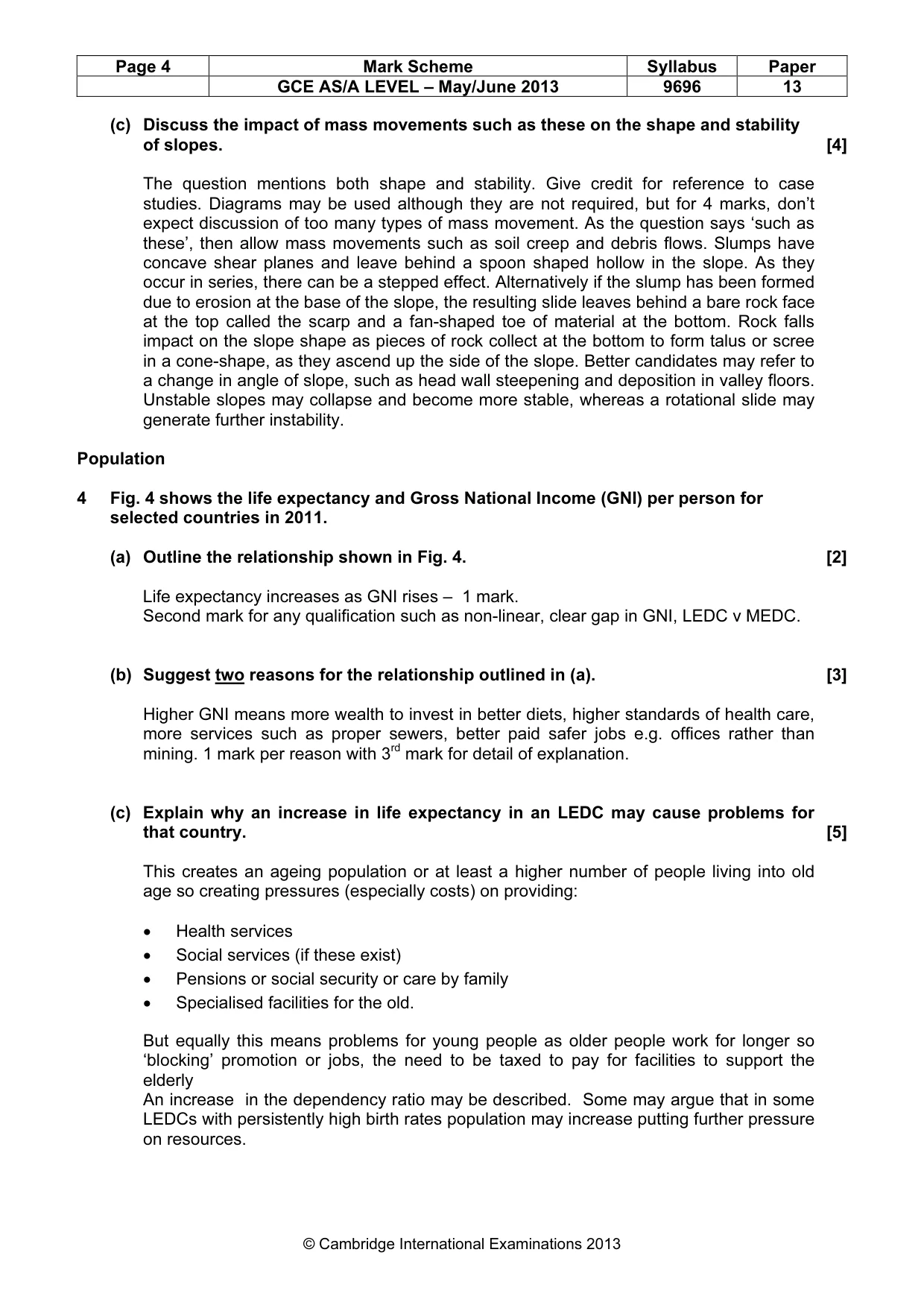 Mark scheme, page 4 of 14