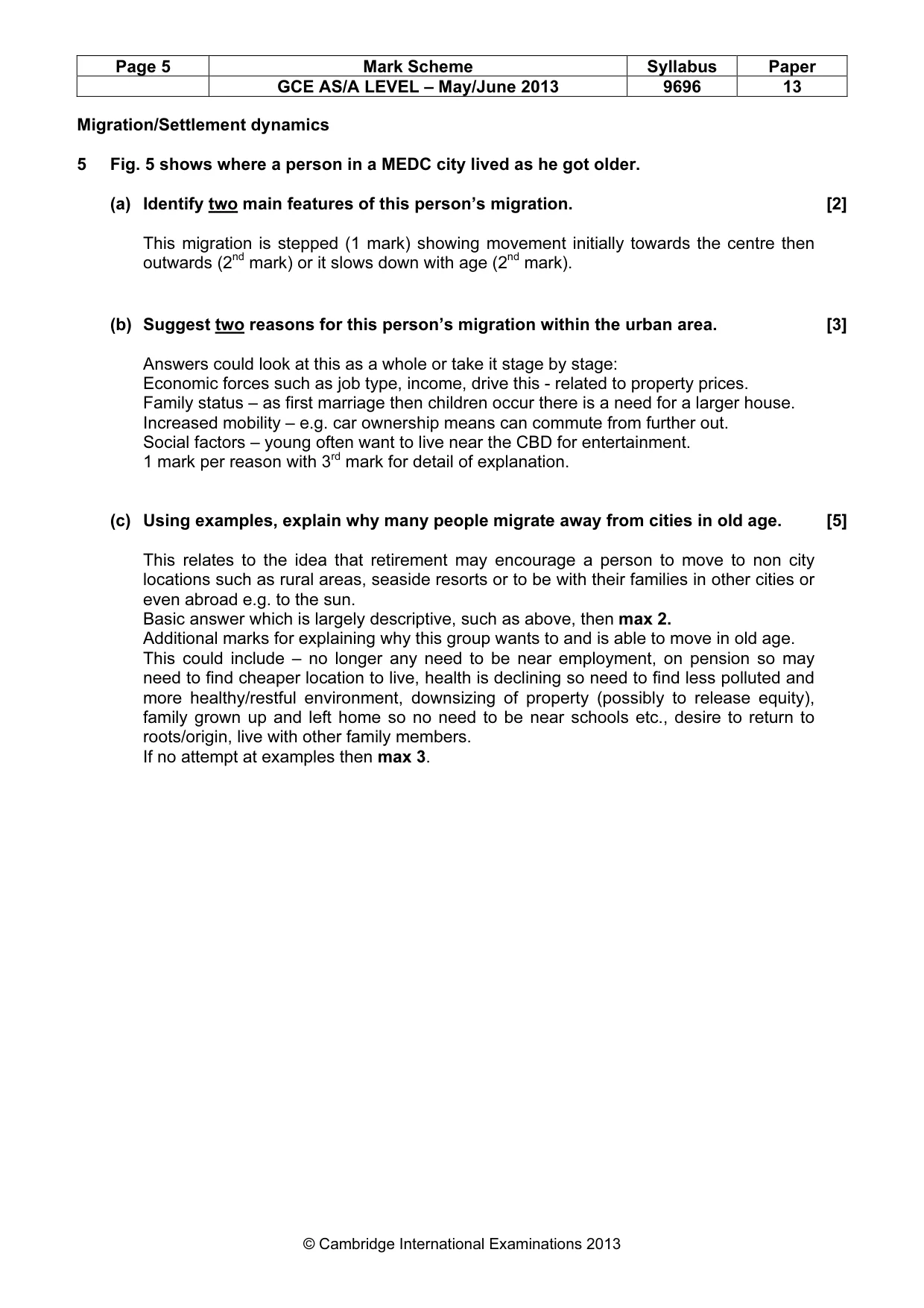 Mark scheme, page 5 of 14