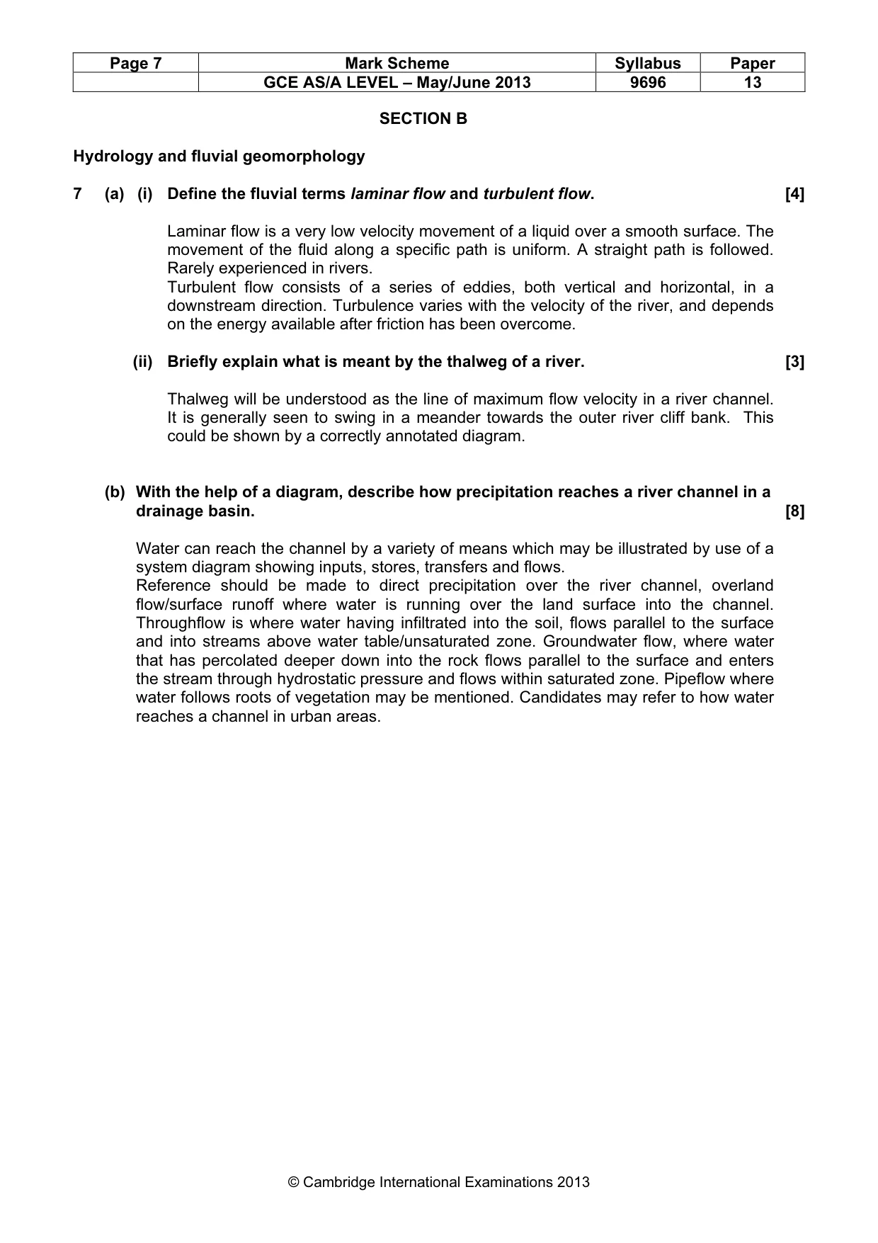 Mark scheme, page 7 of 14