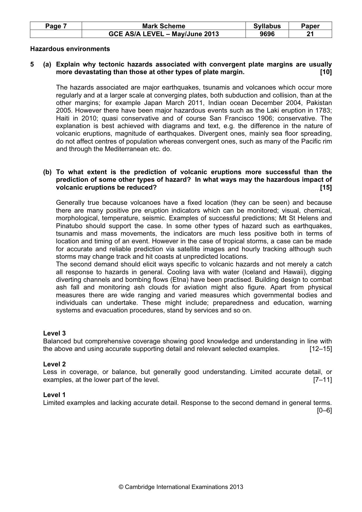 Mark scheme, page 7 of 12
