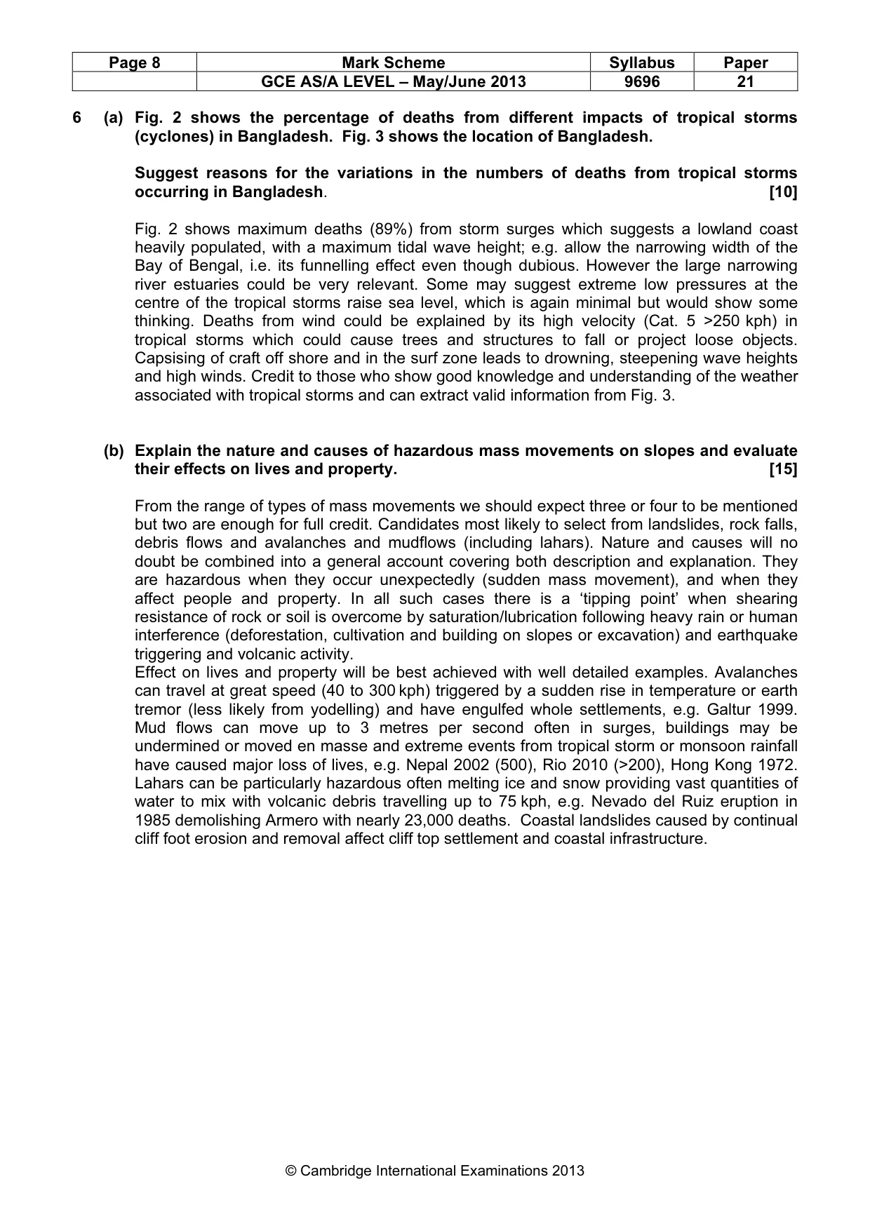 Mark scheme, page 8 of 12