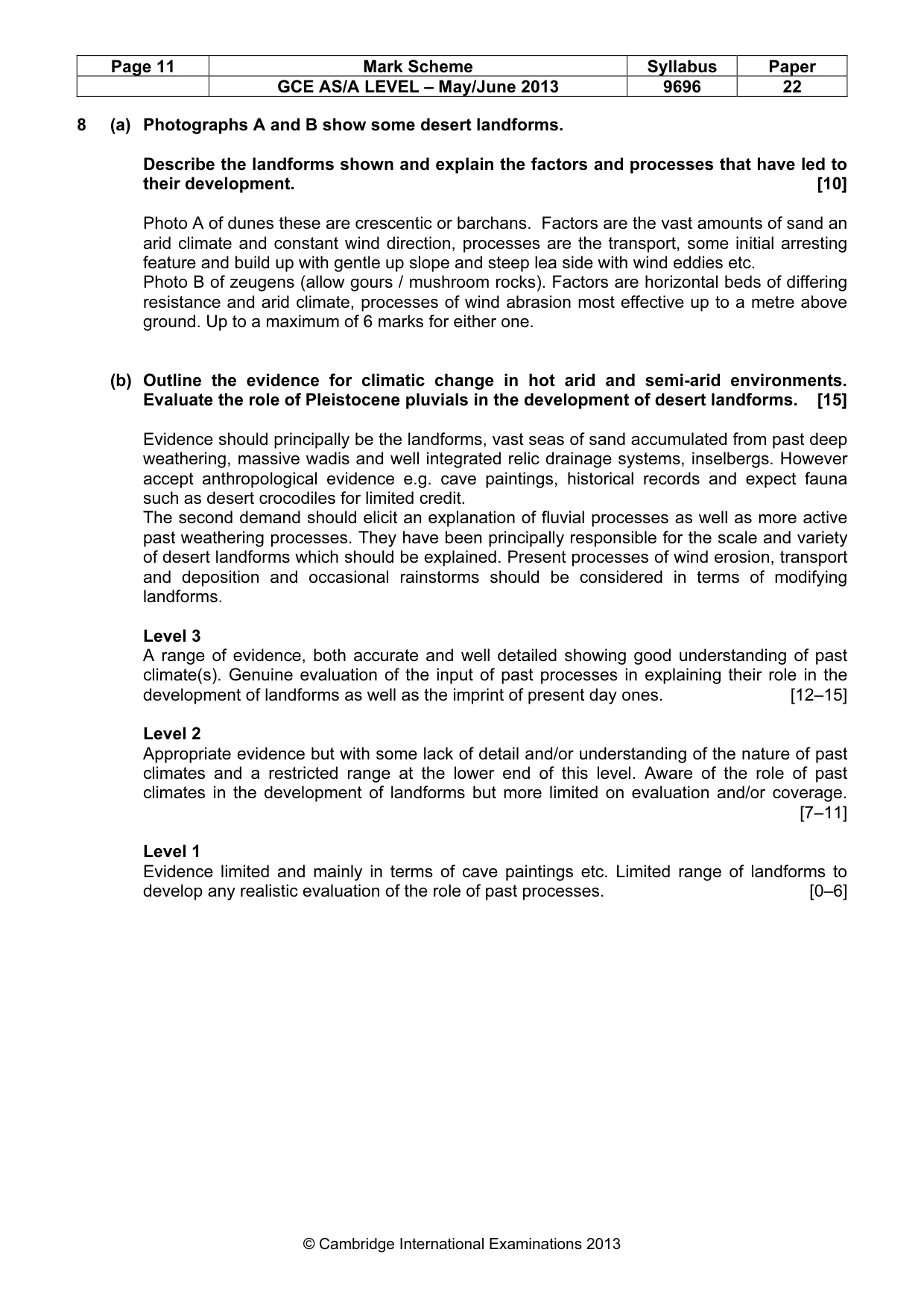 Mark scheme, page 11 of 11