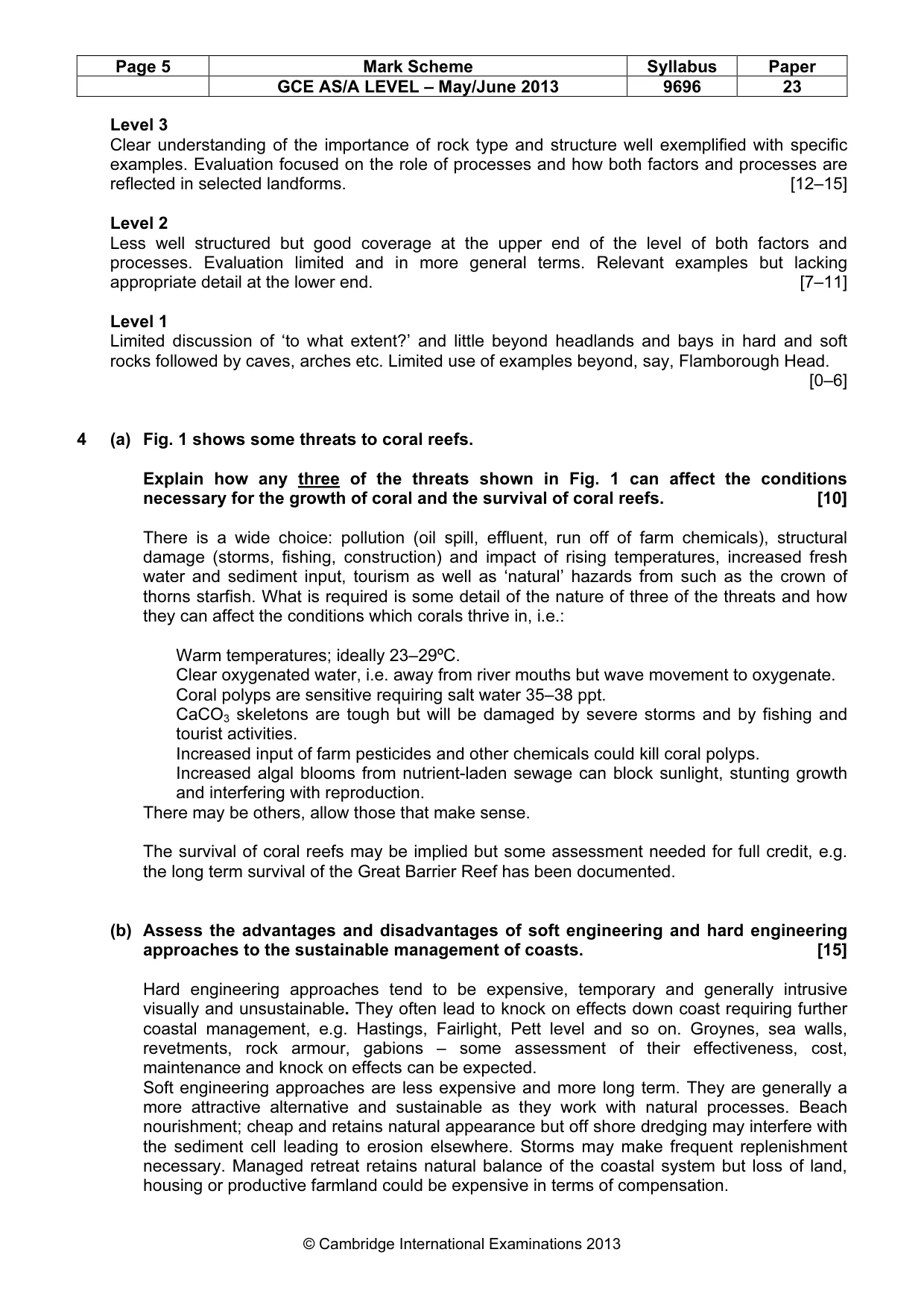 Mark scheme, page 5 of 12