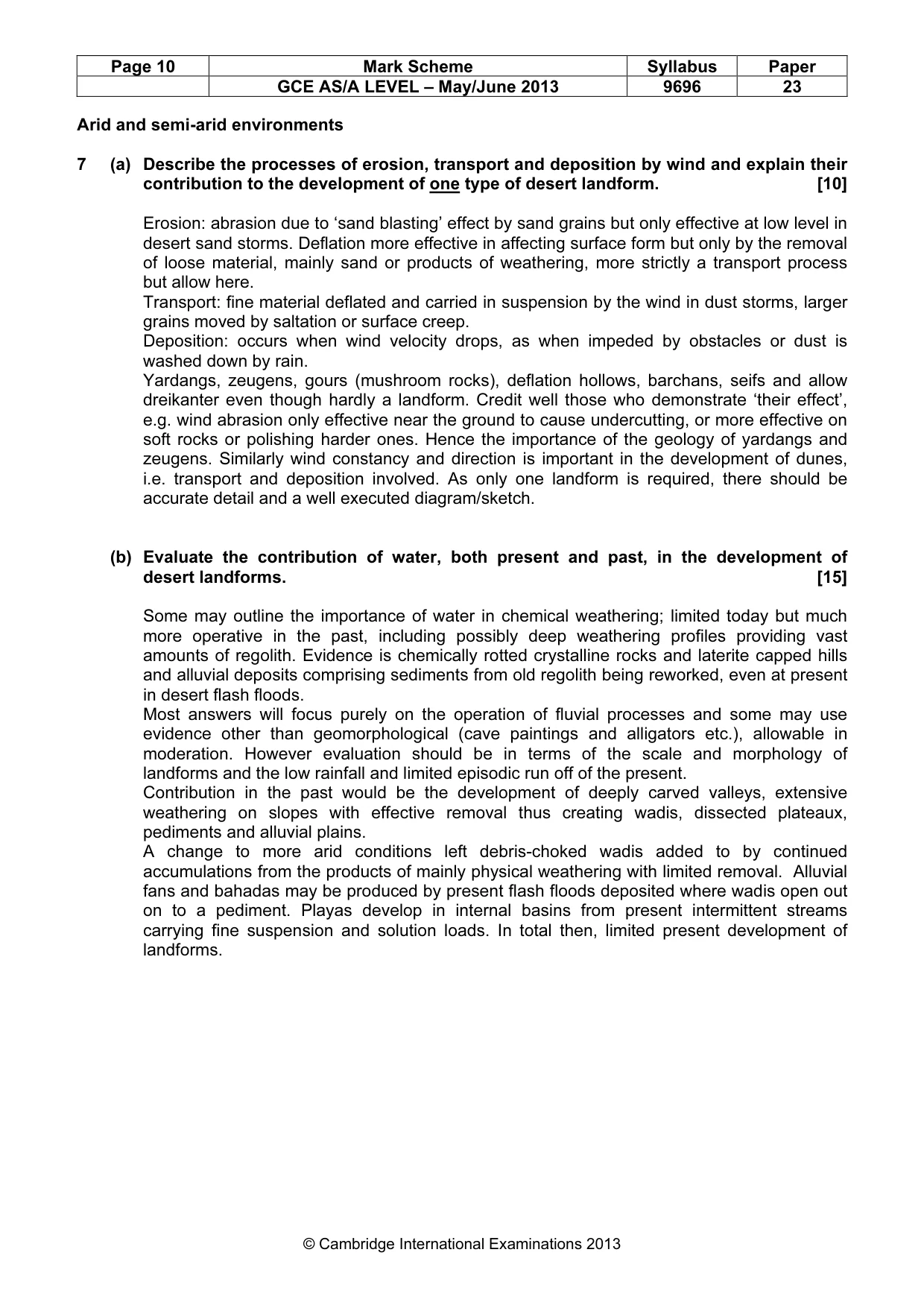 Mark scheme, page 10 of 12