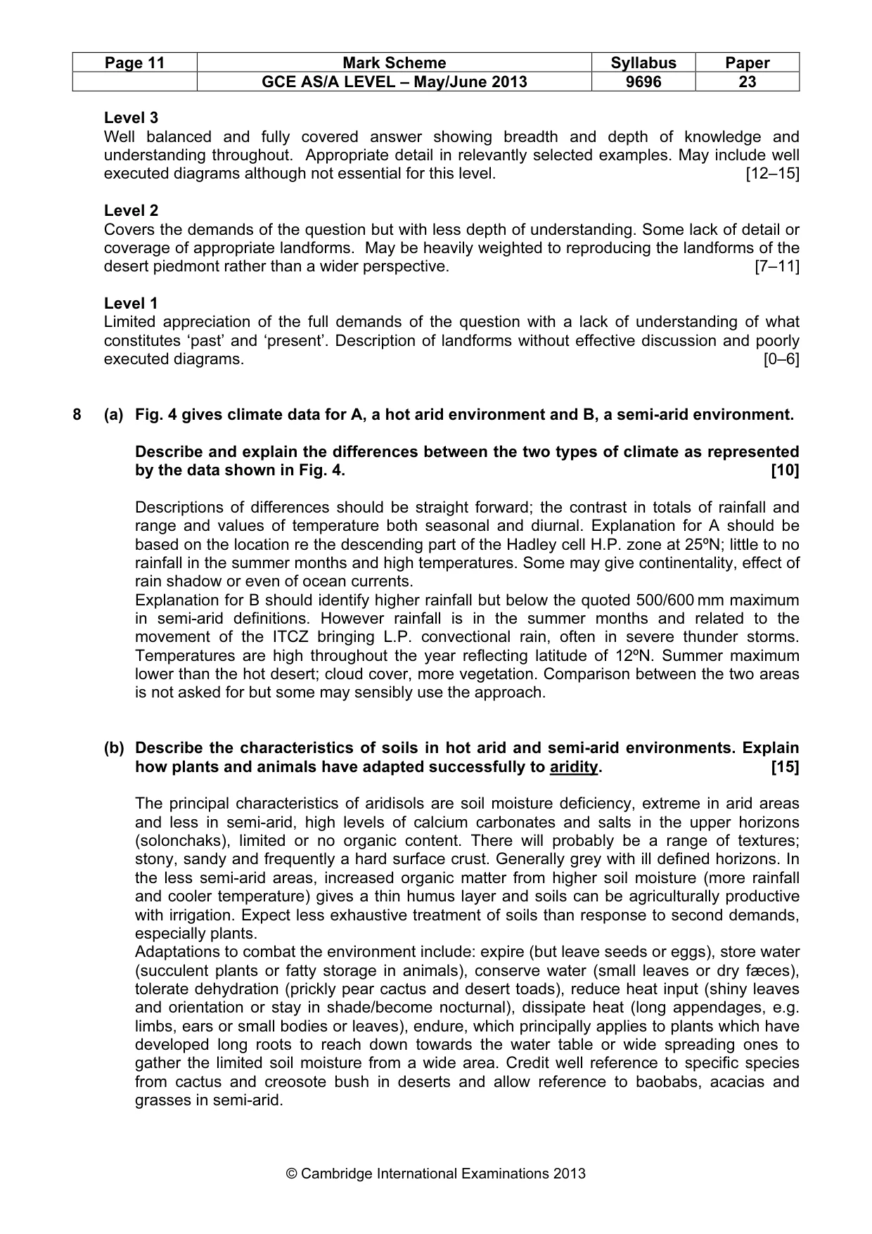 Mark scheme, page 11 of 12