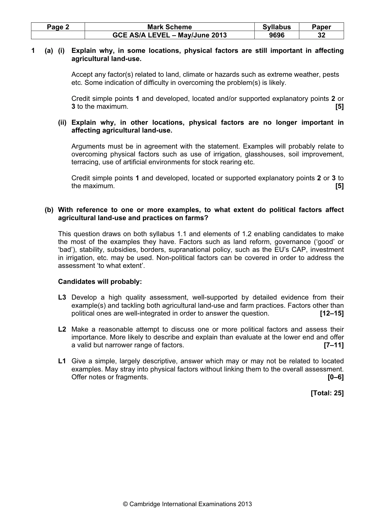 Mark scheme, page 2 of 9