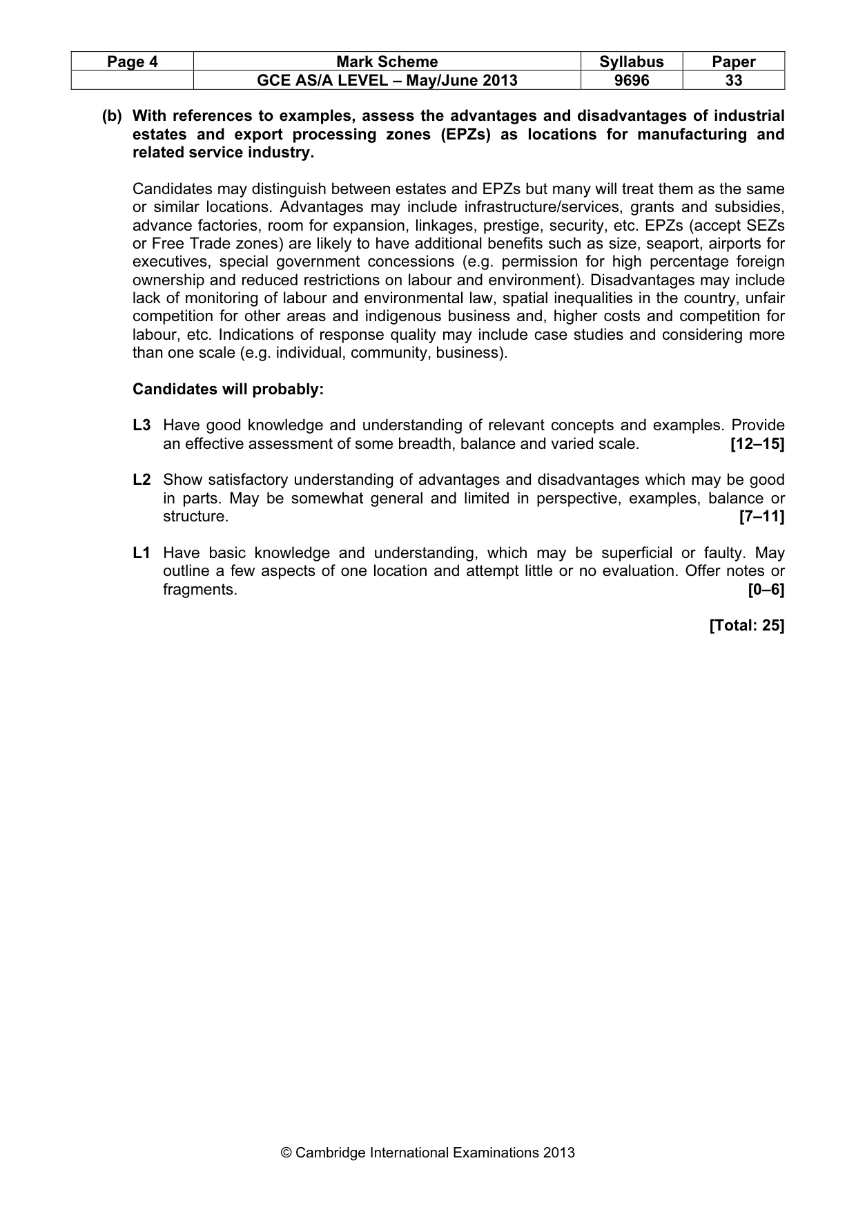 Mark scheme, page 4 of 10