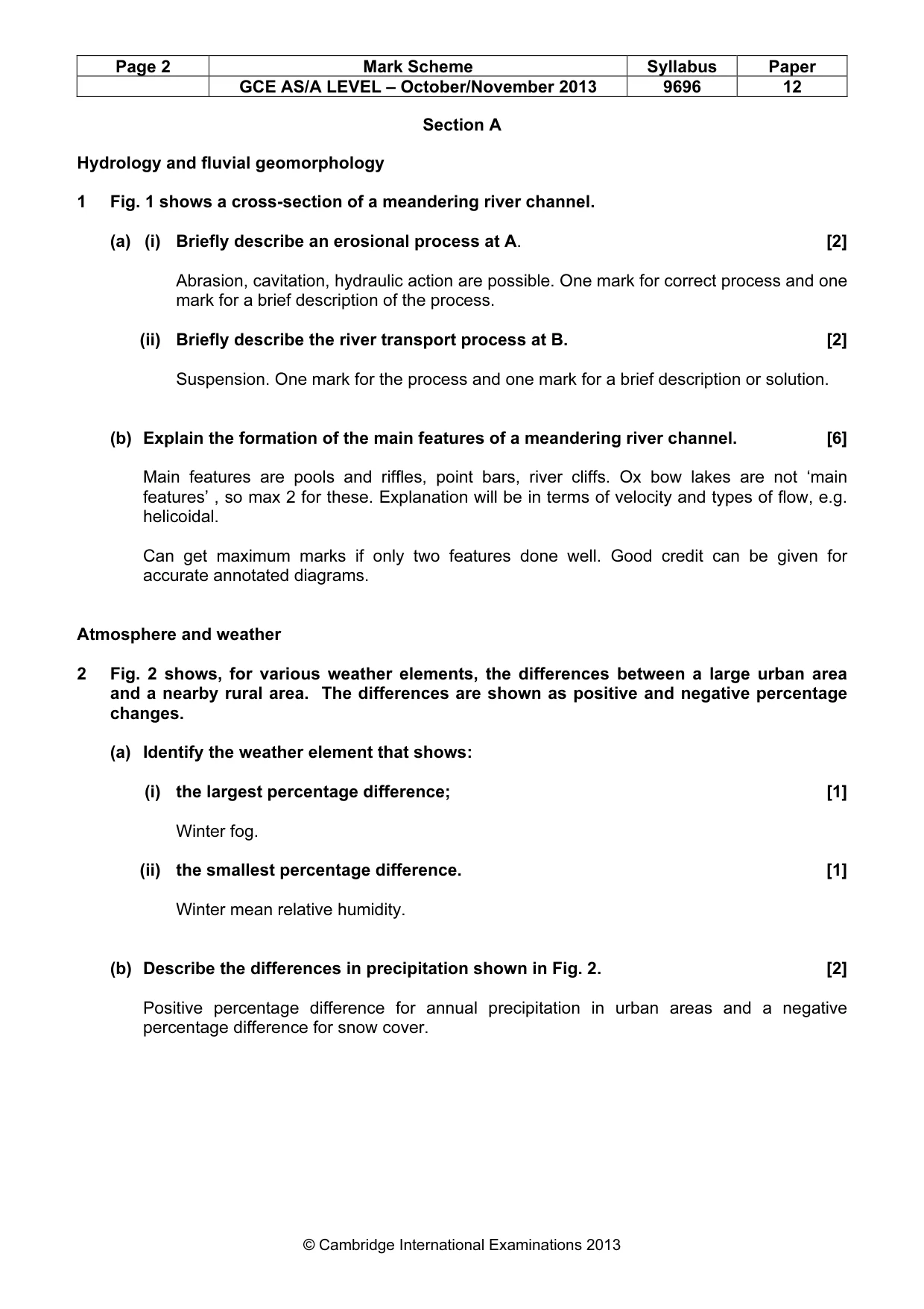 Mark scheme, page 2 of 12