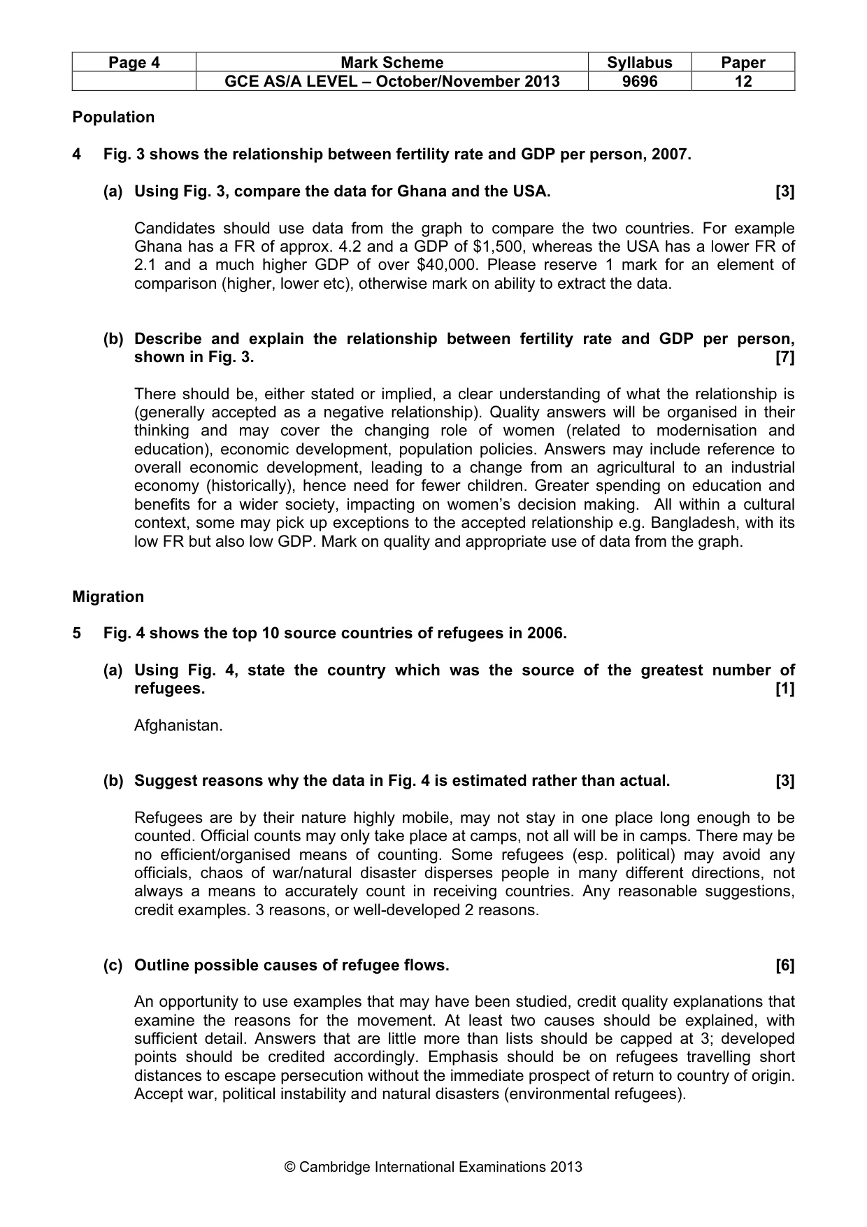 Mark scheme, page 4 of 12