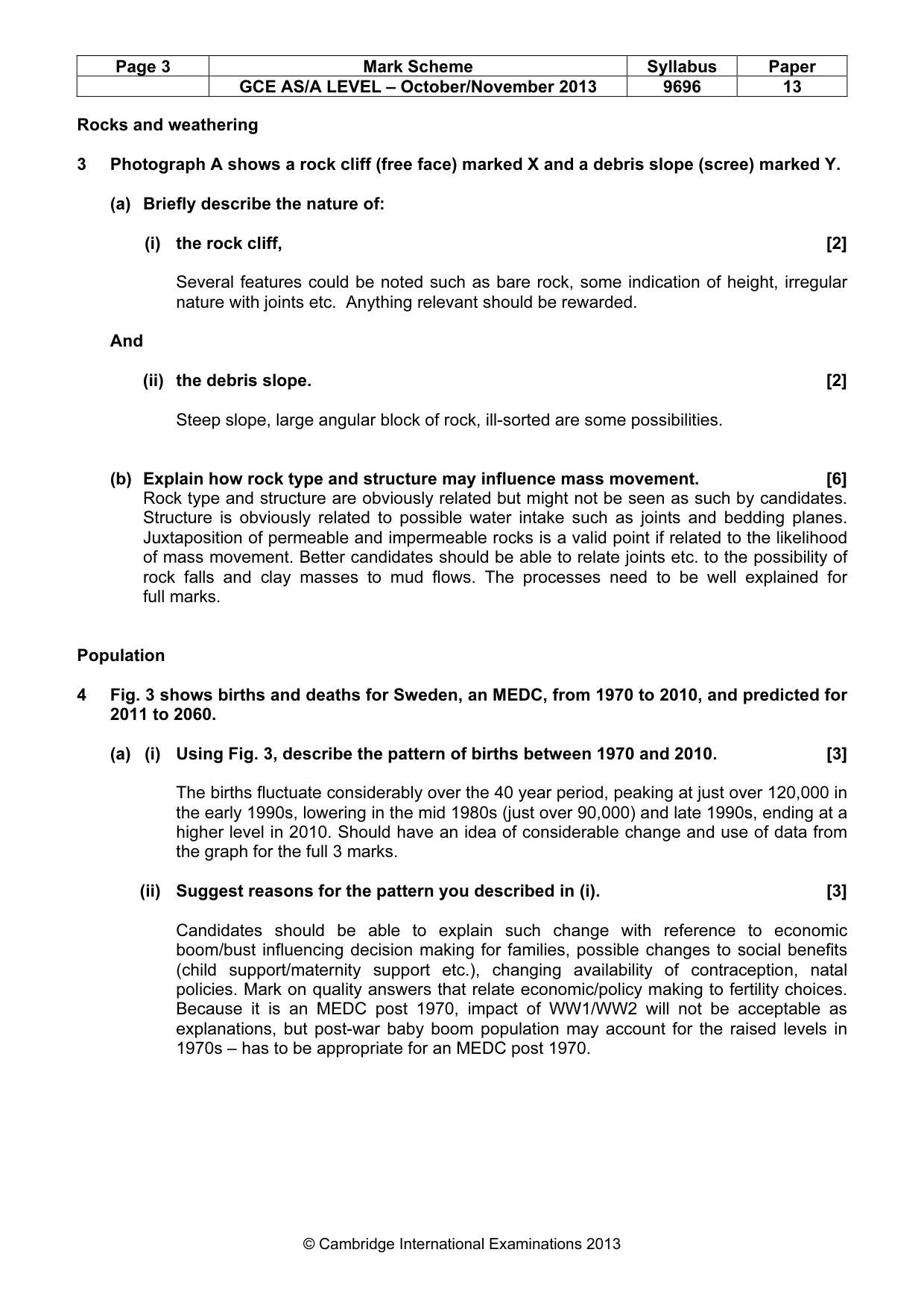 Mark scheme, page 3 of 12