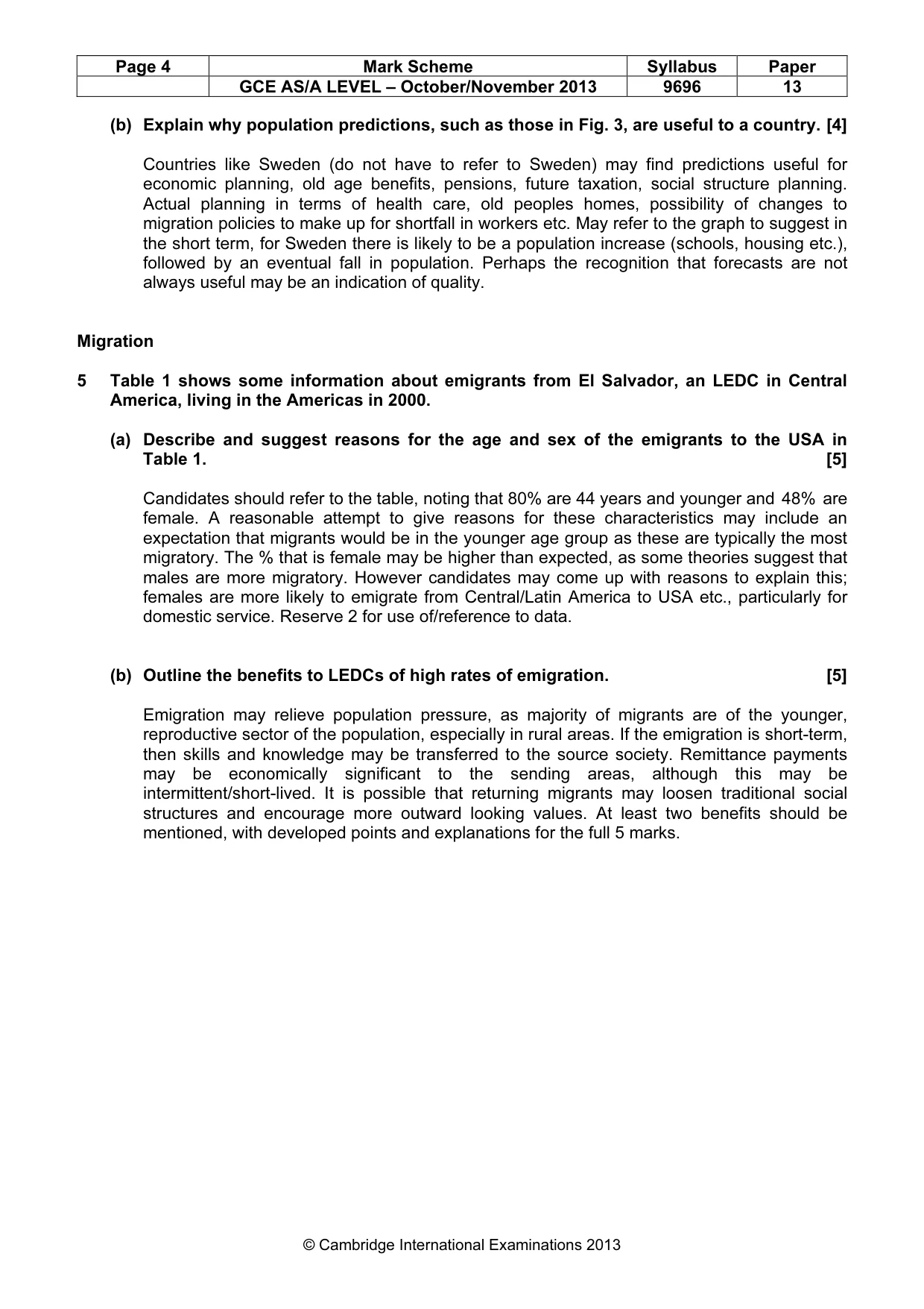Mark scheme, page 4 of 12