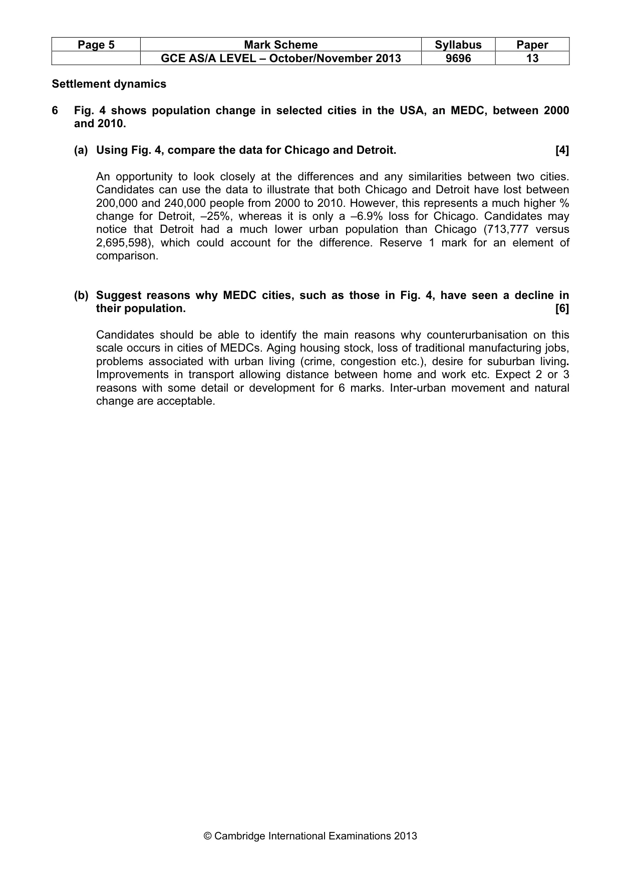 Mark scheme, page 5 of 12