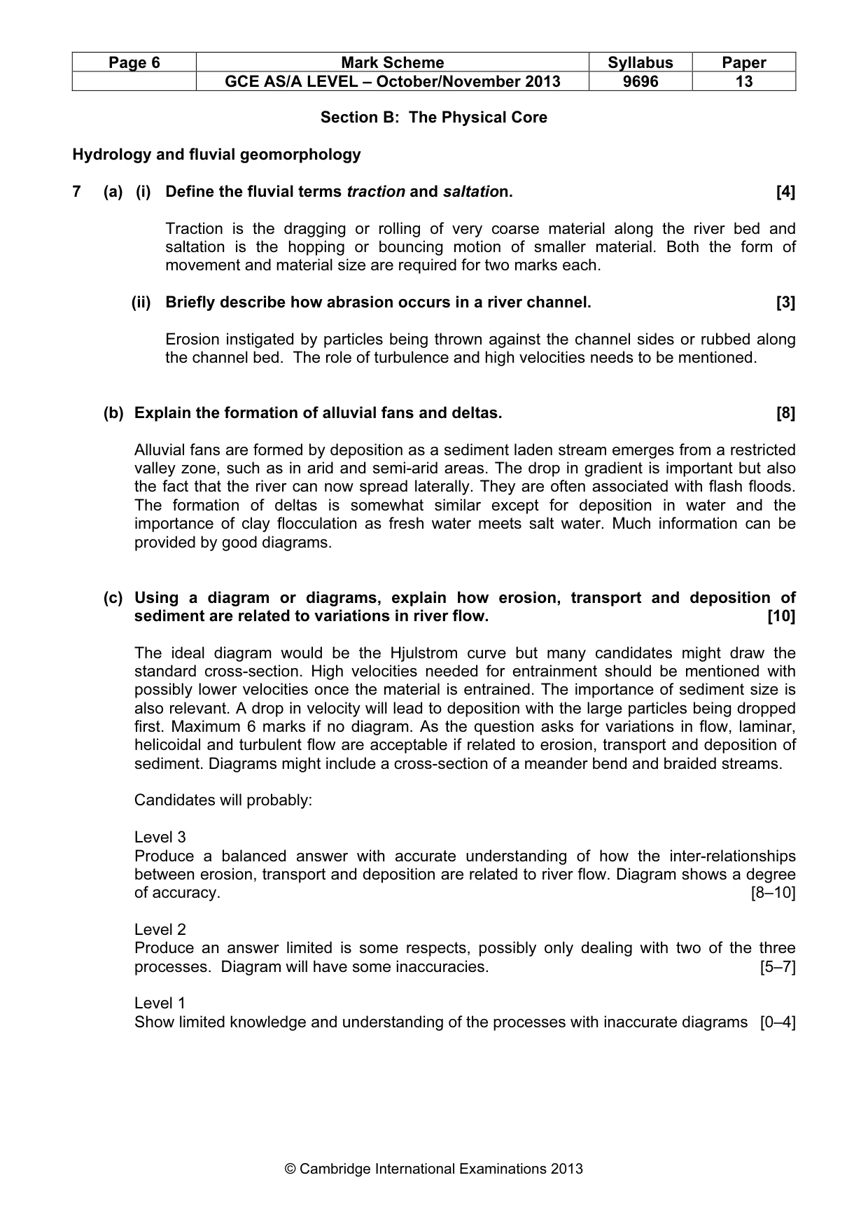 Mark scheme, page 6 of 12