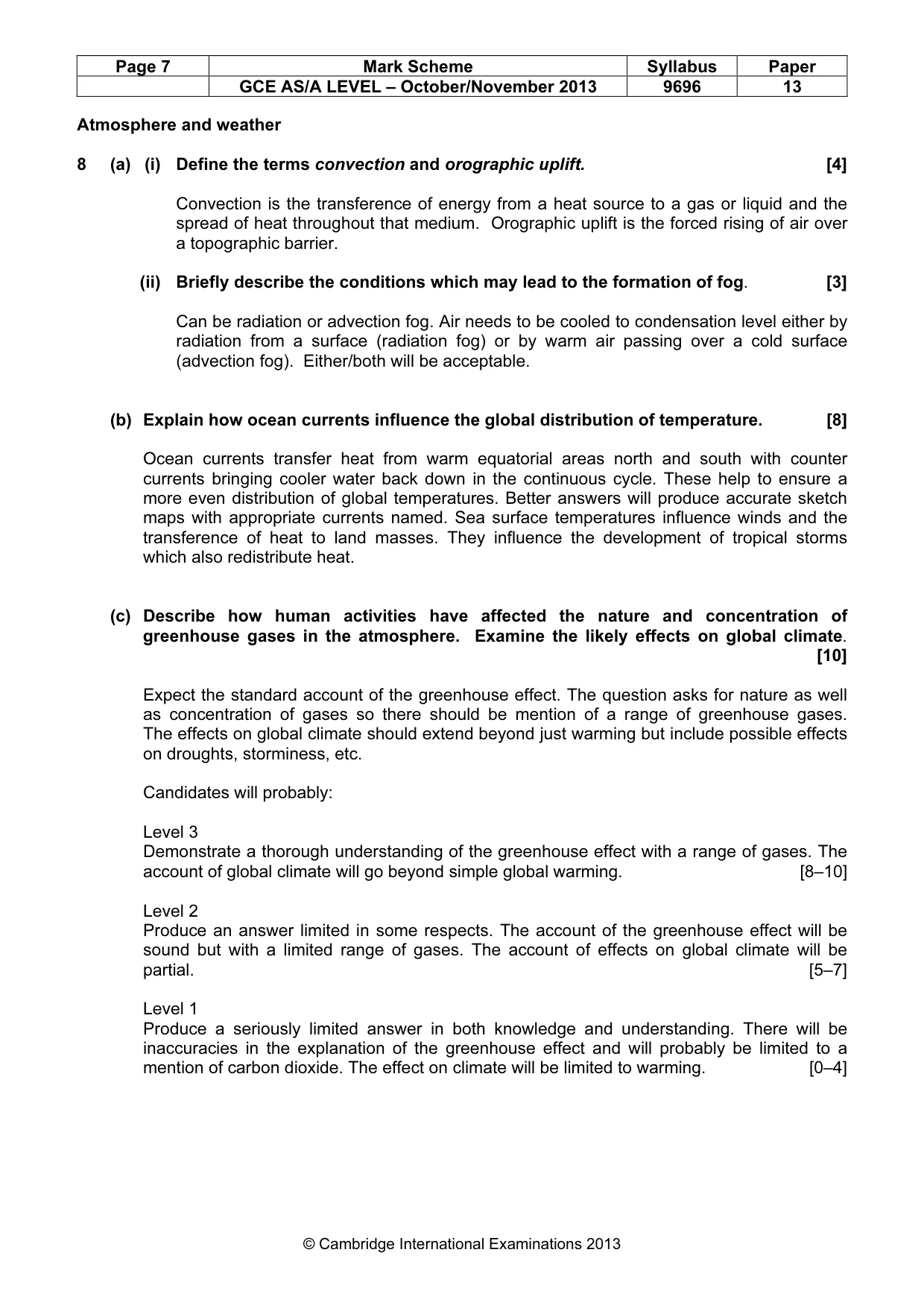 Mark scheme, page 7 of 12