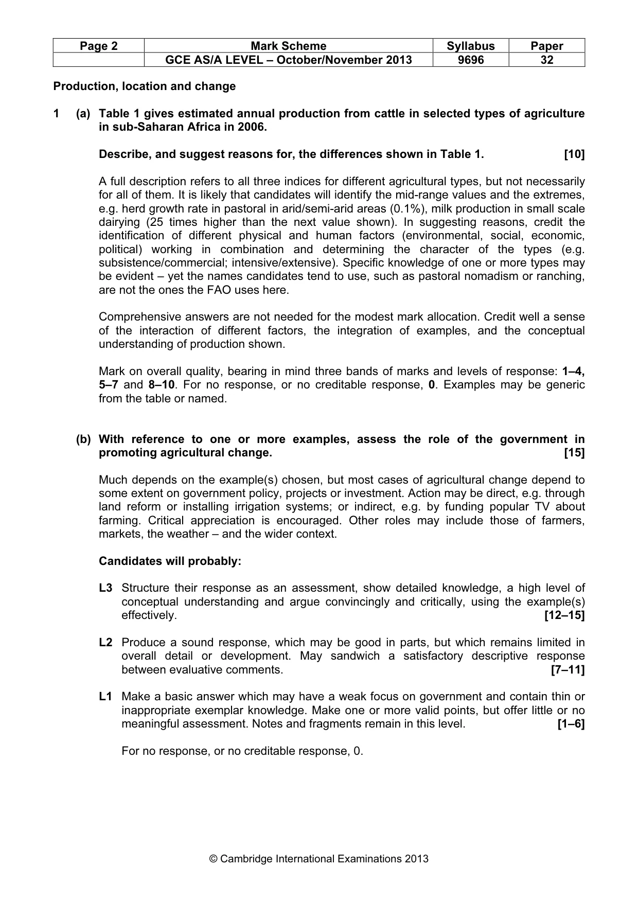 Mark scheme, page 2 of 9