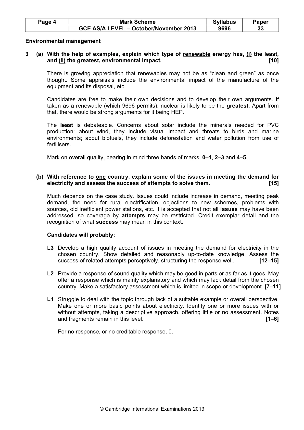Mark scheme, page 4 of 10