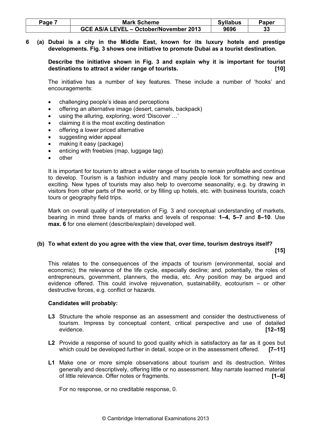 Mark scheme, page 7 of 10