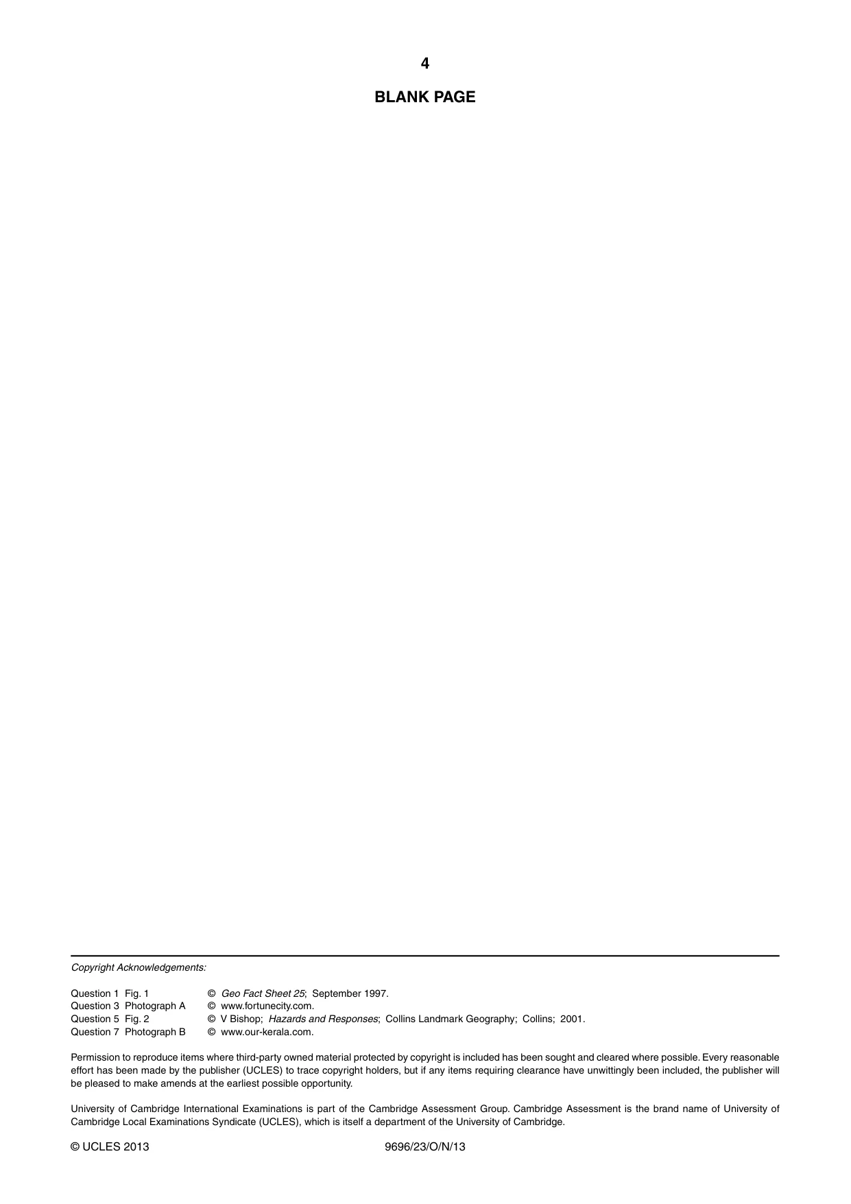 Cambridge A Level Geography 9696 2013 Oct/Nov Paper 2 · Variant 3 question paper, page 4 of 4
