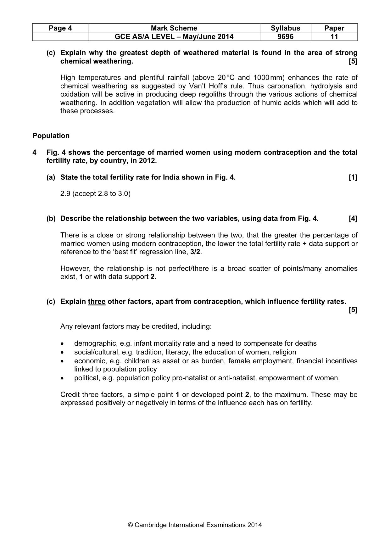 Mark scheme, page 4 of 13