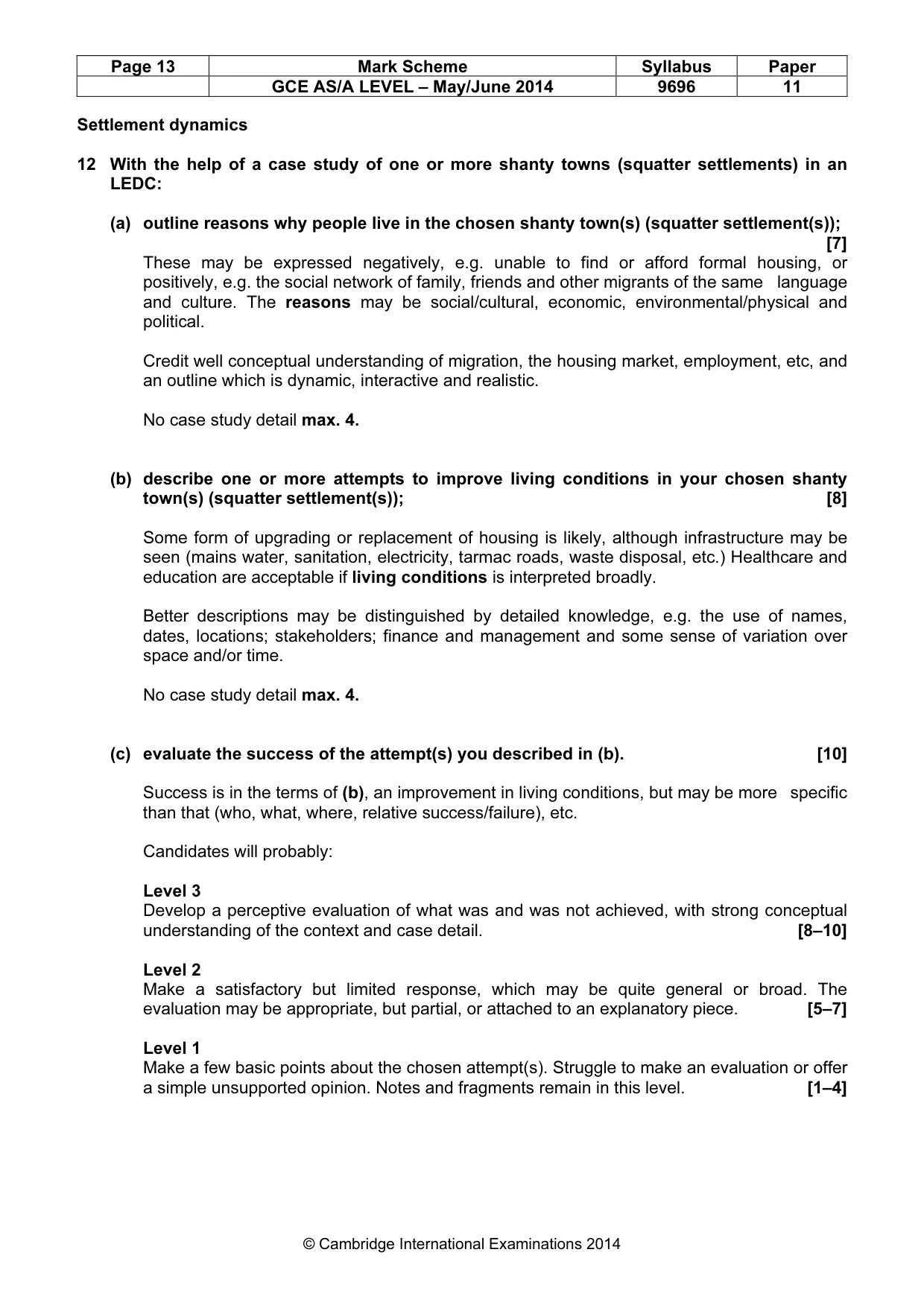 Mark scheme, page 13 of 13