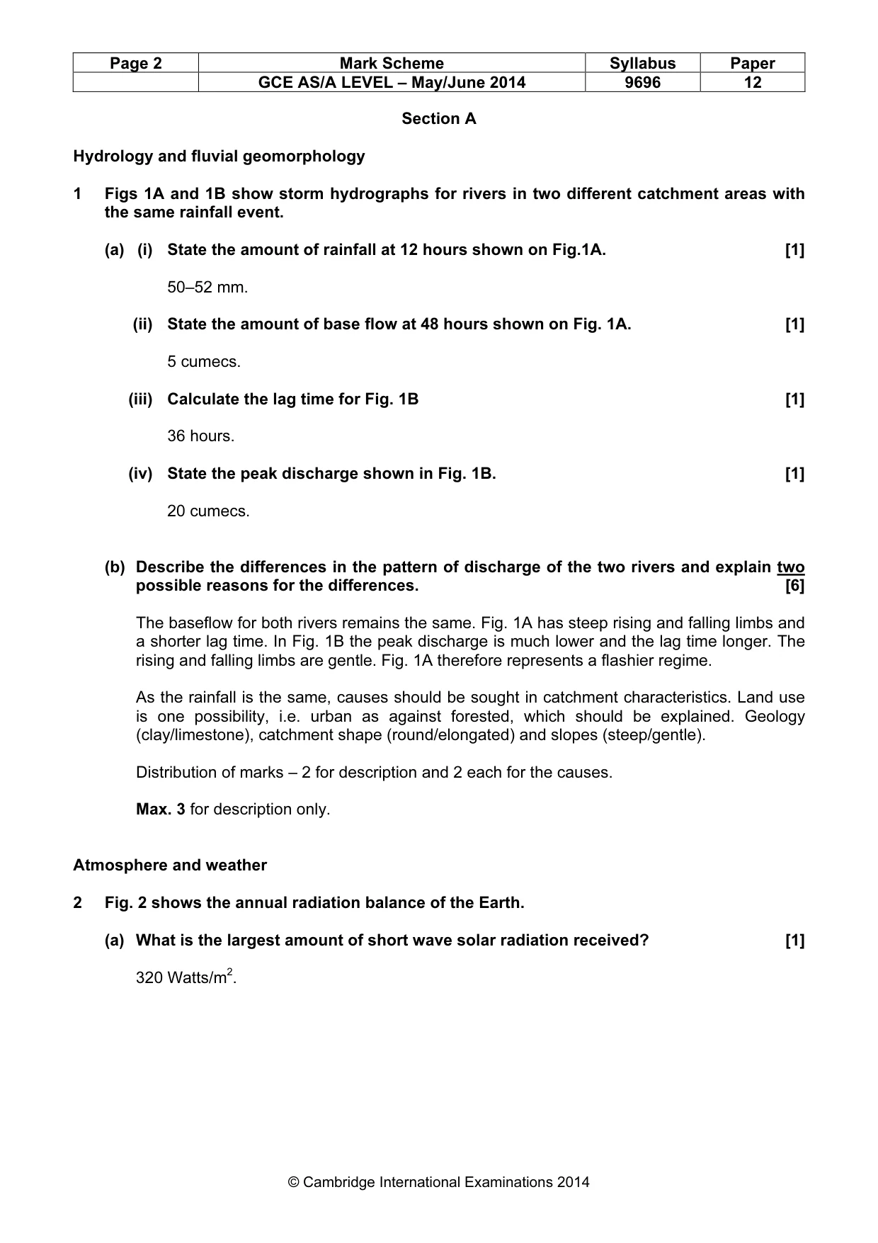 Mark scheme, page 2 of 13