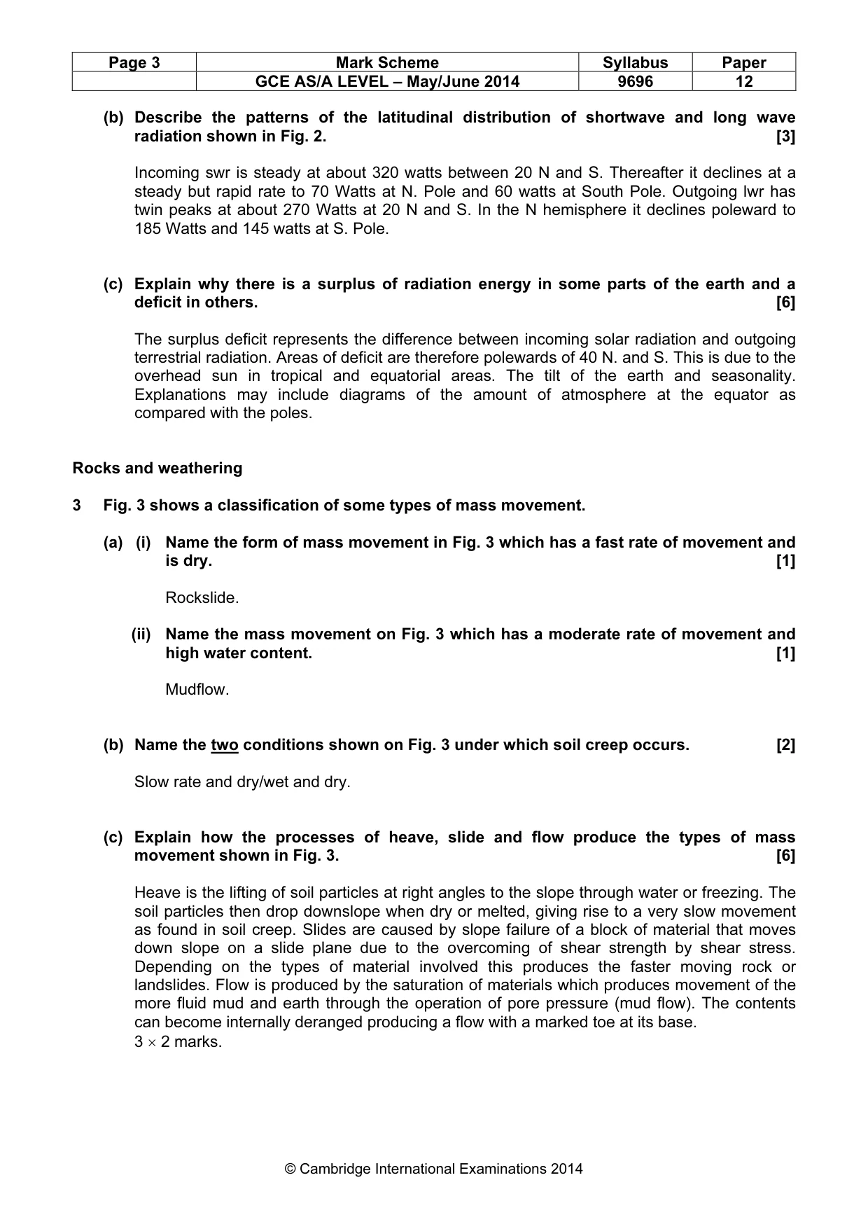 Mark scheme, page 3 of 13