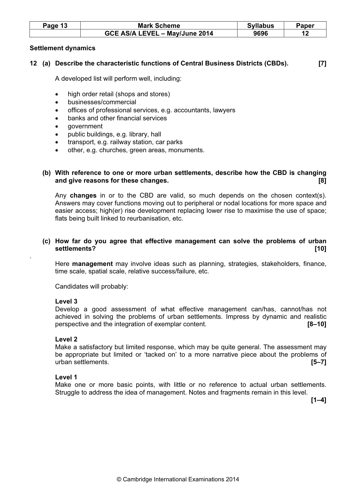 Mark scheme, page 13 of 13