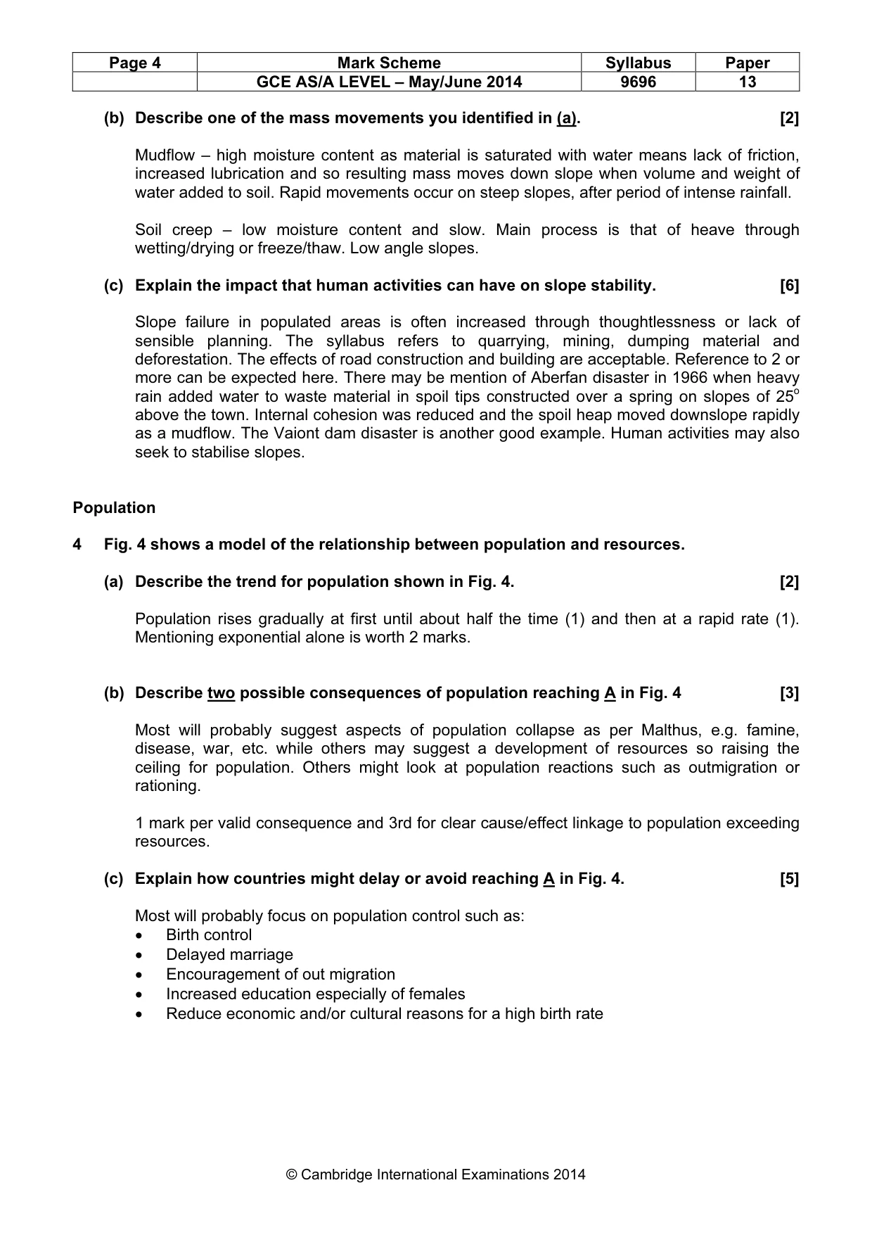 Mark scheme, page 4 of 14