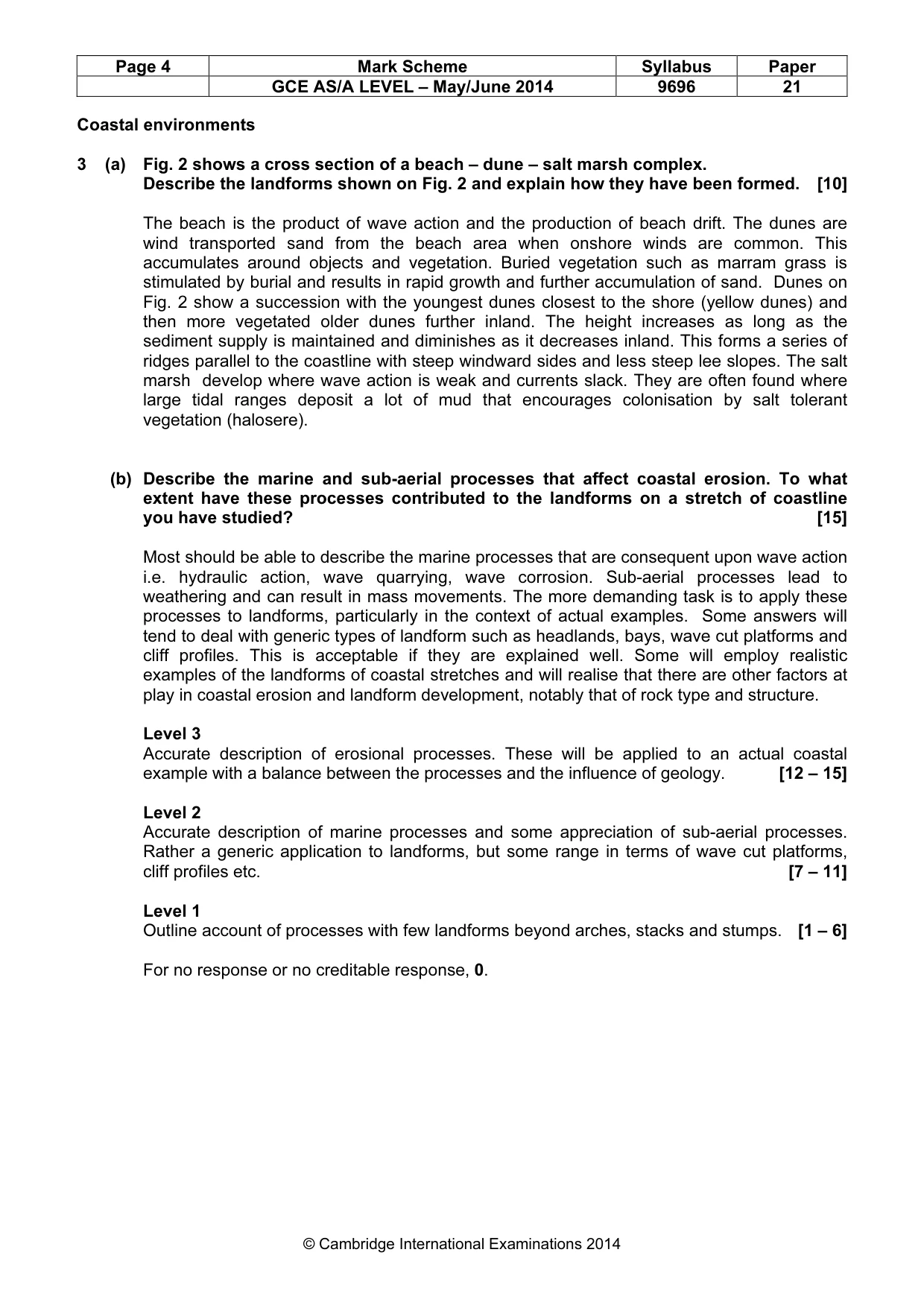 Mark scheme, page 4 of 9
