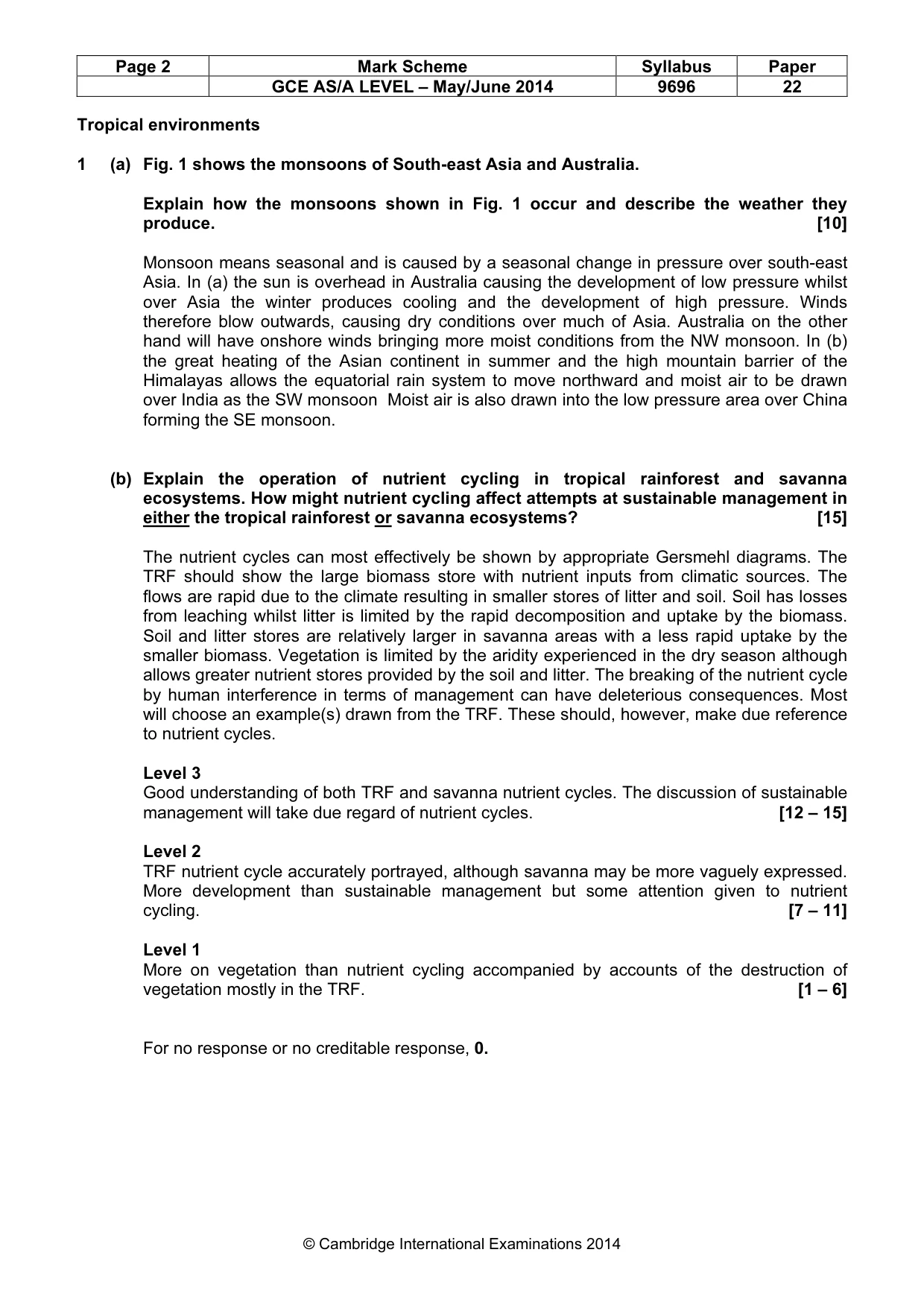 Mark scheme, page 2 of 9