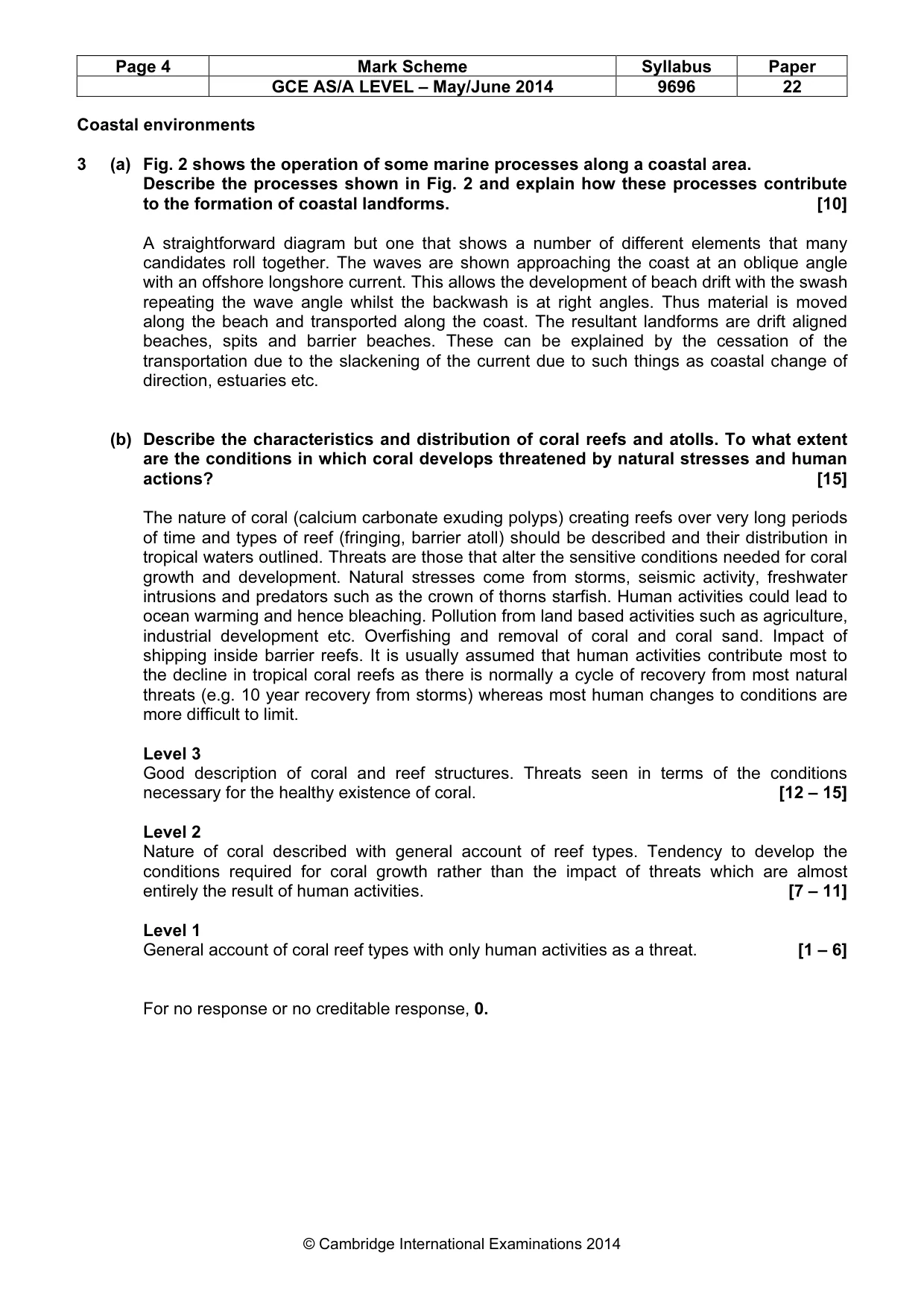 Mark scheme, page 4 of 9