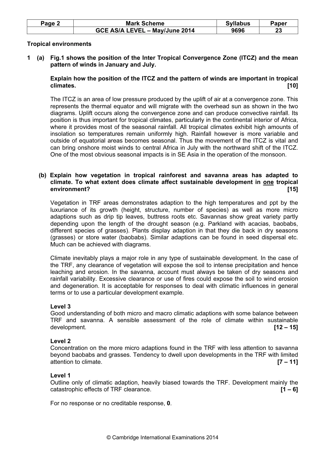 Mark scheme, page 2 of 9