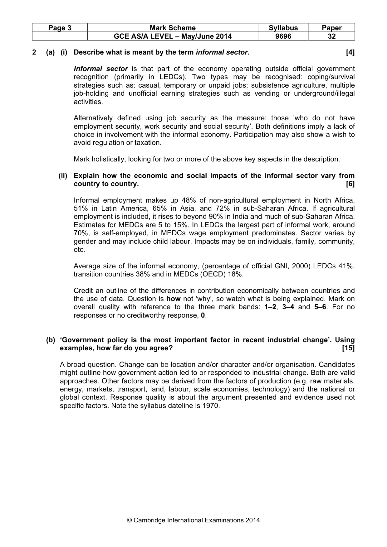 Mark scheme, page 3 of 11