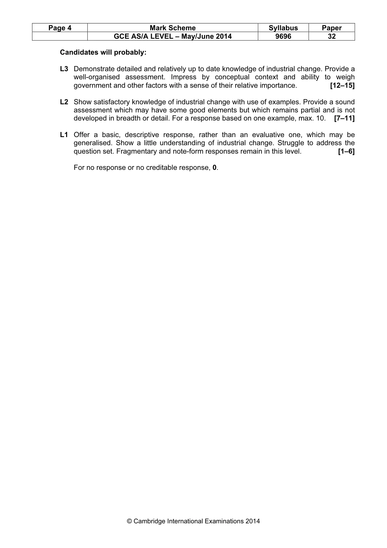 Mark scheme, page 4 of 11