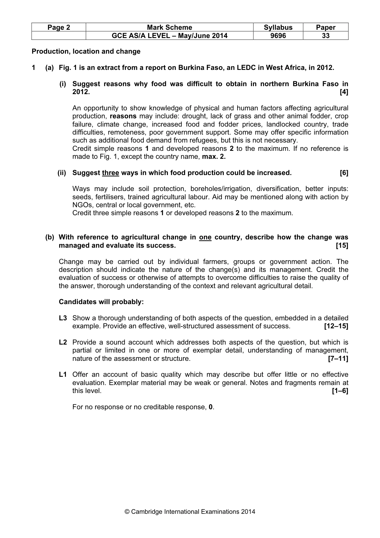 Mark scheme, page 2 of 9