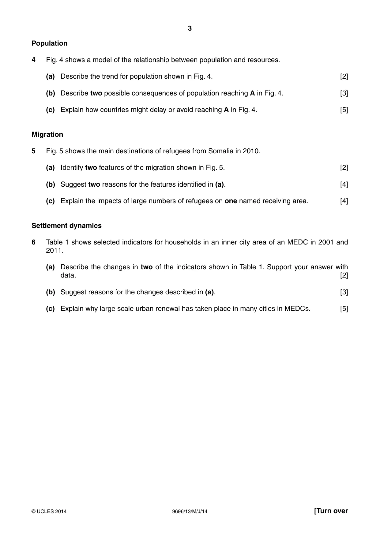 Cambridge A Level Geography 9696 2014 May/June Paper 1 · Variant 3 question paper, page 3 of 8