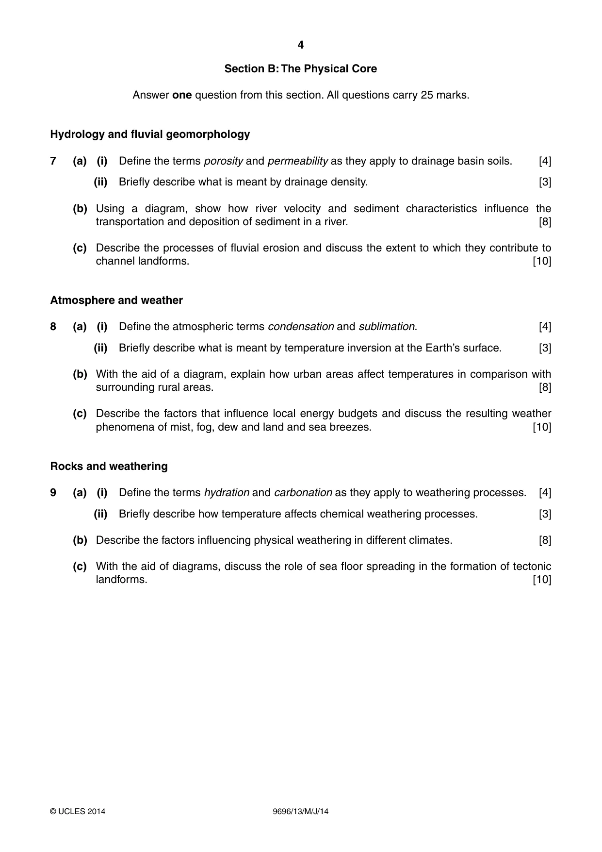 Cambridge A Level Geography 9696 2014 May/June Paper 1 · Variant 3 question paper, page 4 of 8