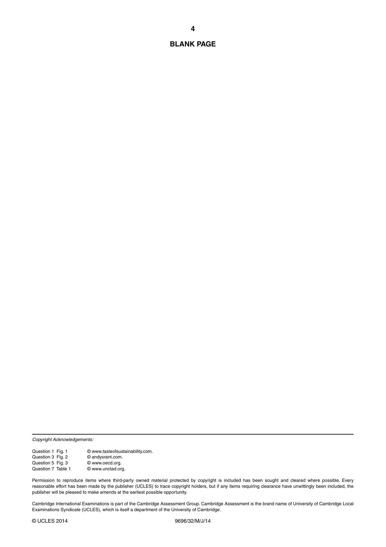 Cambridge A Level Geography 9696 2014 May/June Paper 3 · Variant 2 question paper, page 4 of 4