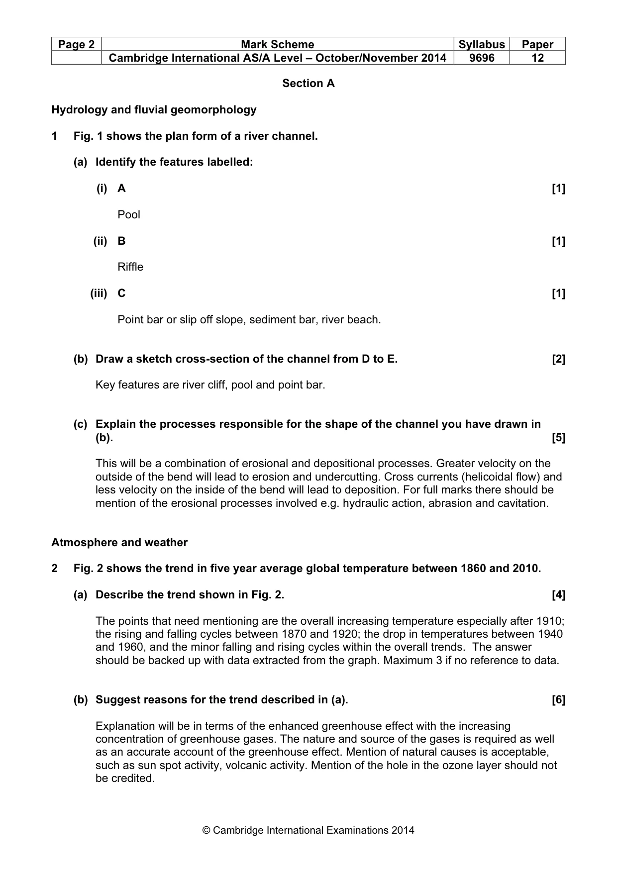 Mark scheme, page 2 of 14