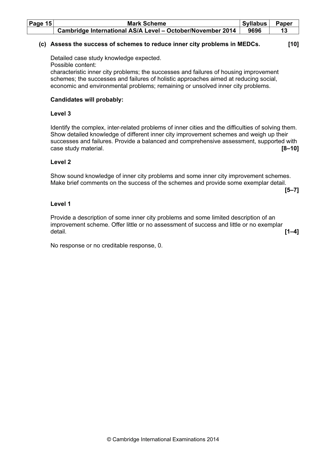 Mark scheme, page 15 of 15