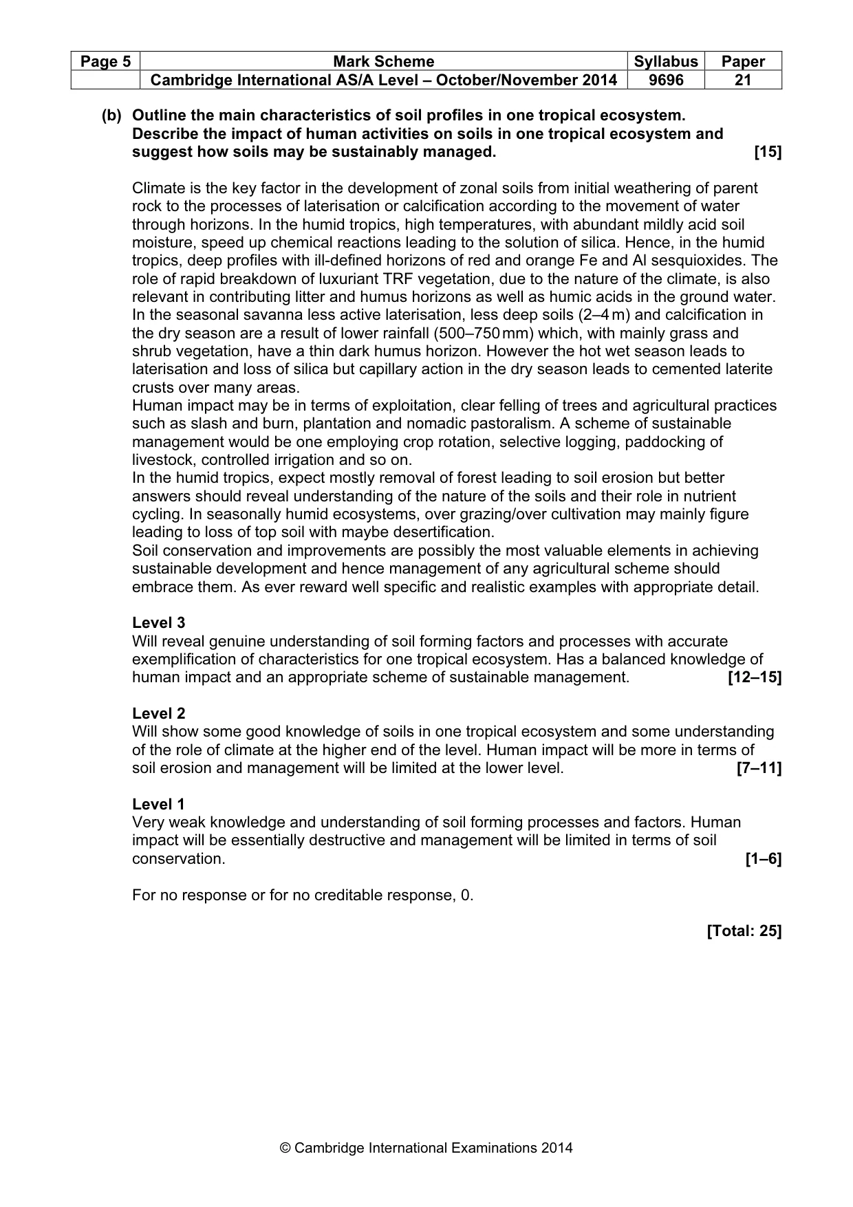 Mark scheme, page 5 of 16