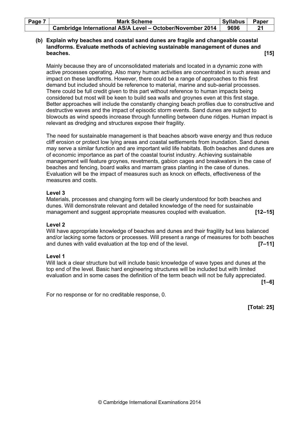 Mark scheme, page 7 of 16