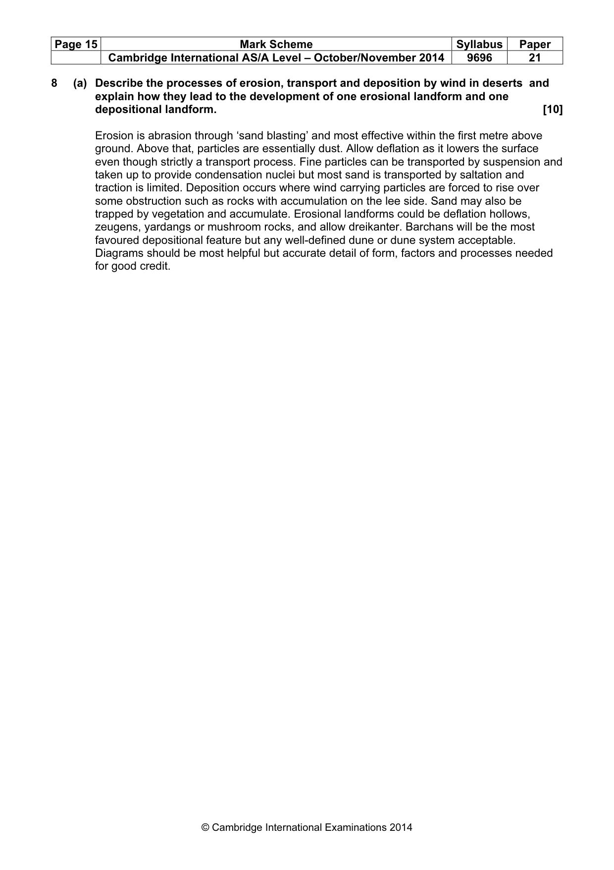 Mark scheme, page 15 of 16