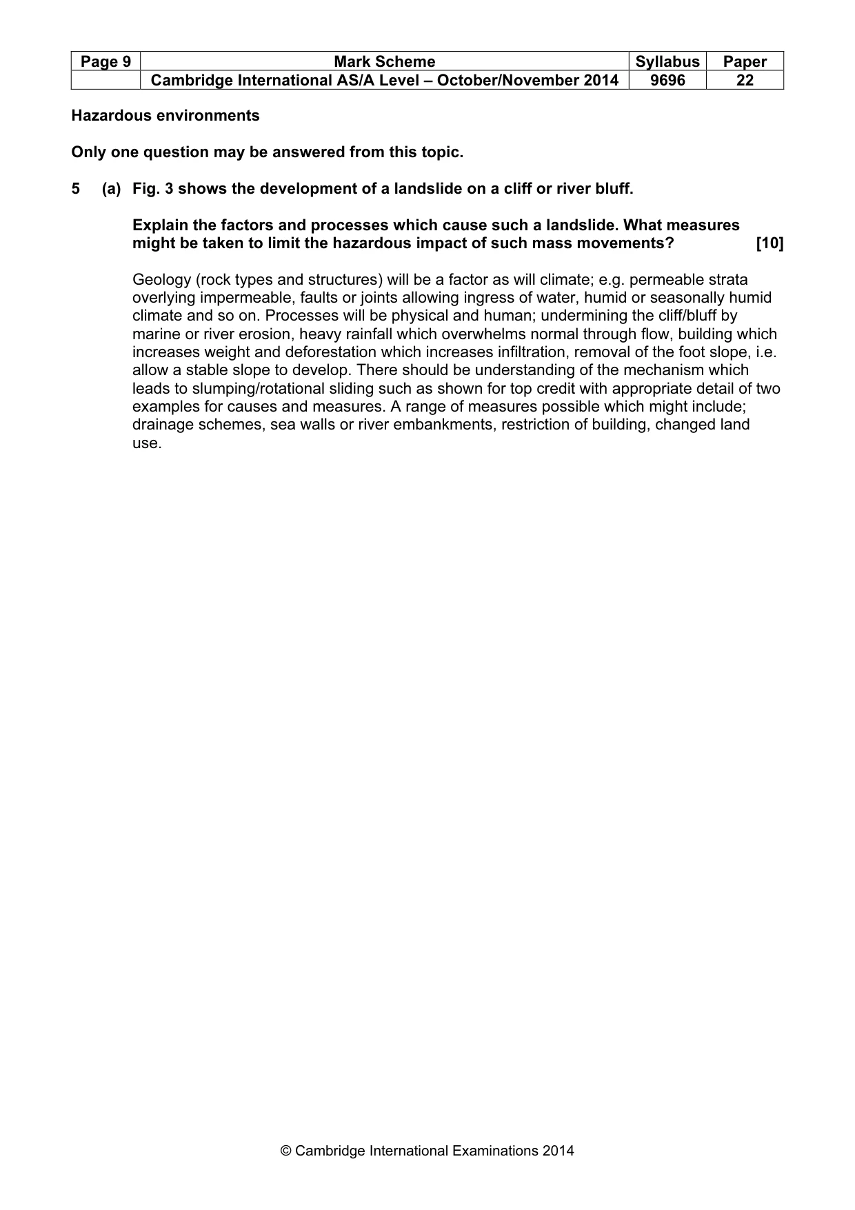 Mark scheme, page 9 of 16
