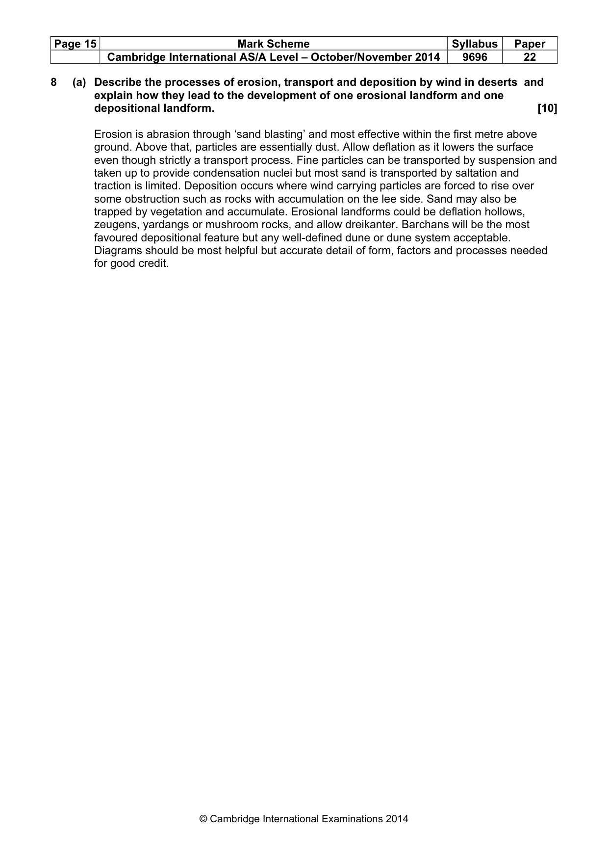 Mark scheme, page 15 of 16