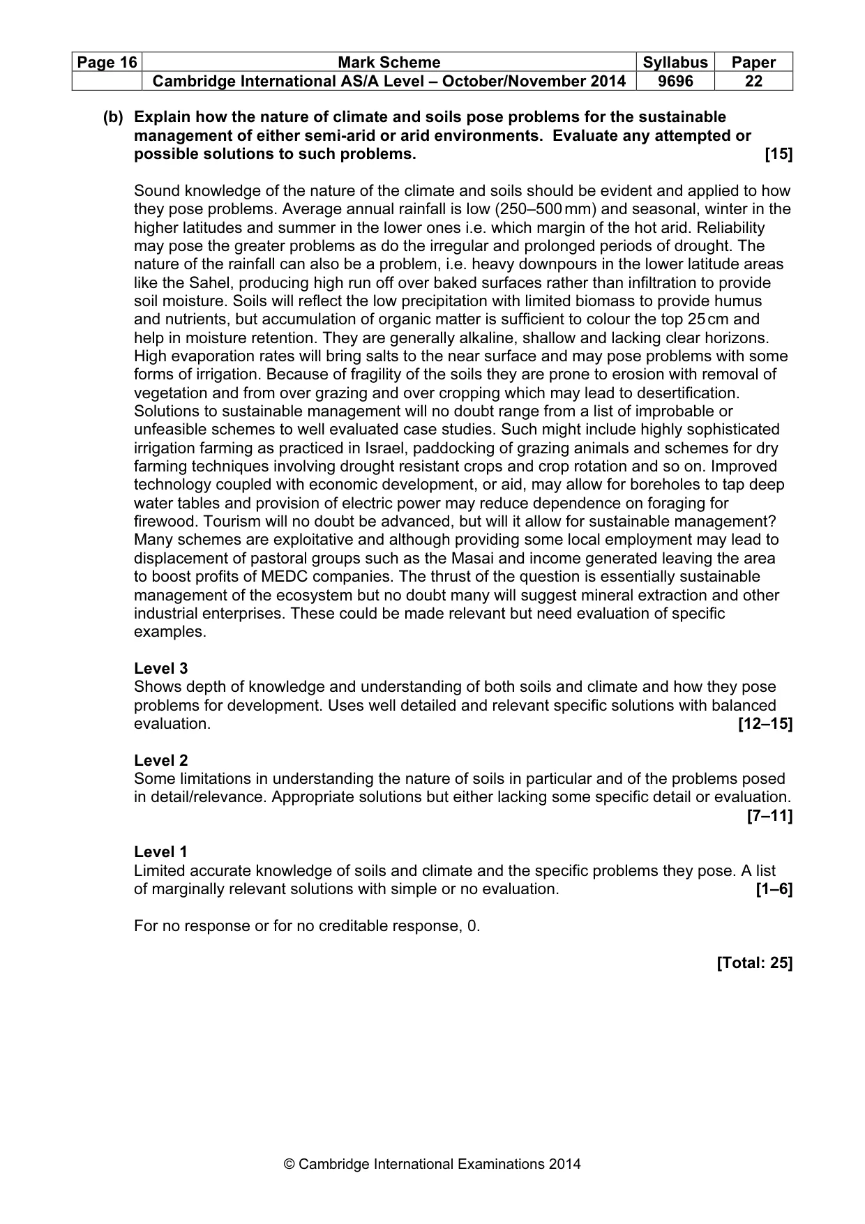 Mark scheme, page 16 of 16