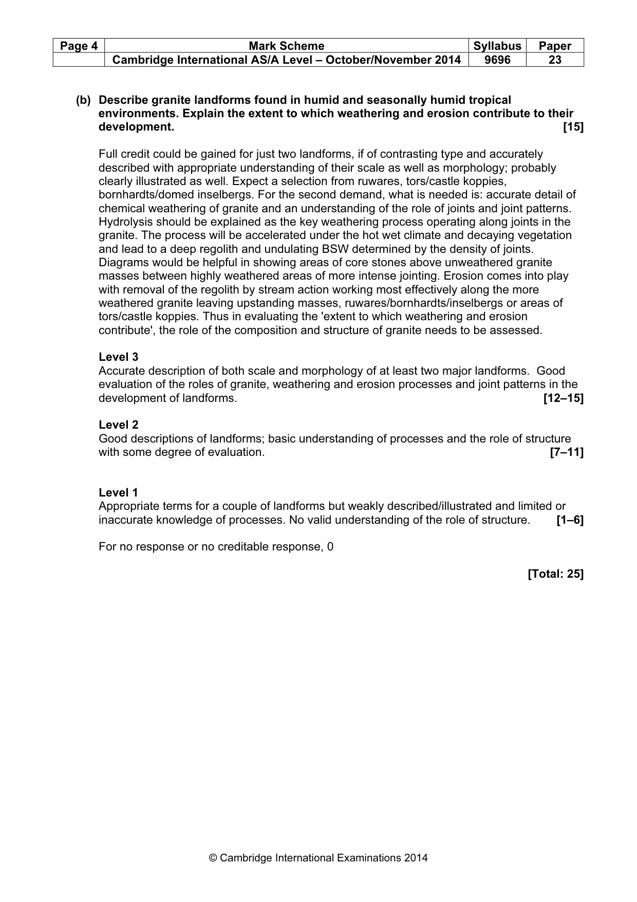 Mark scheme, page 4 of 12