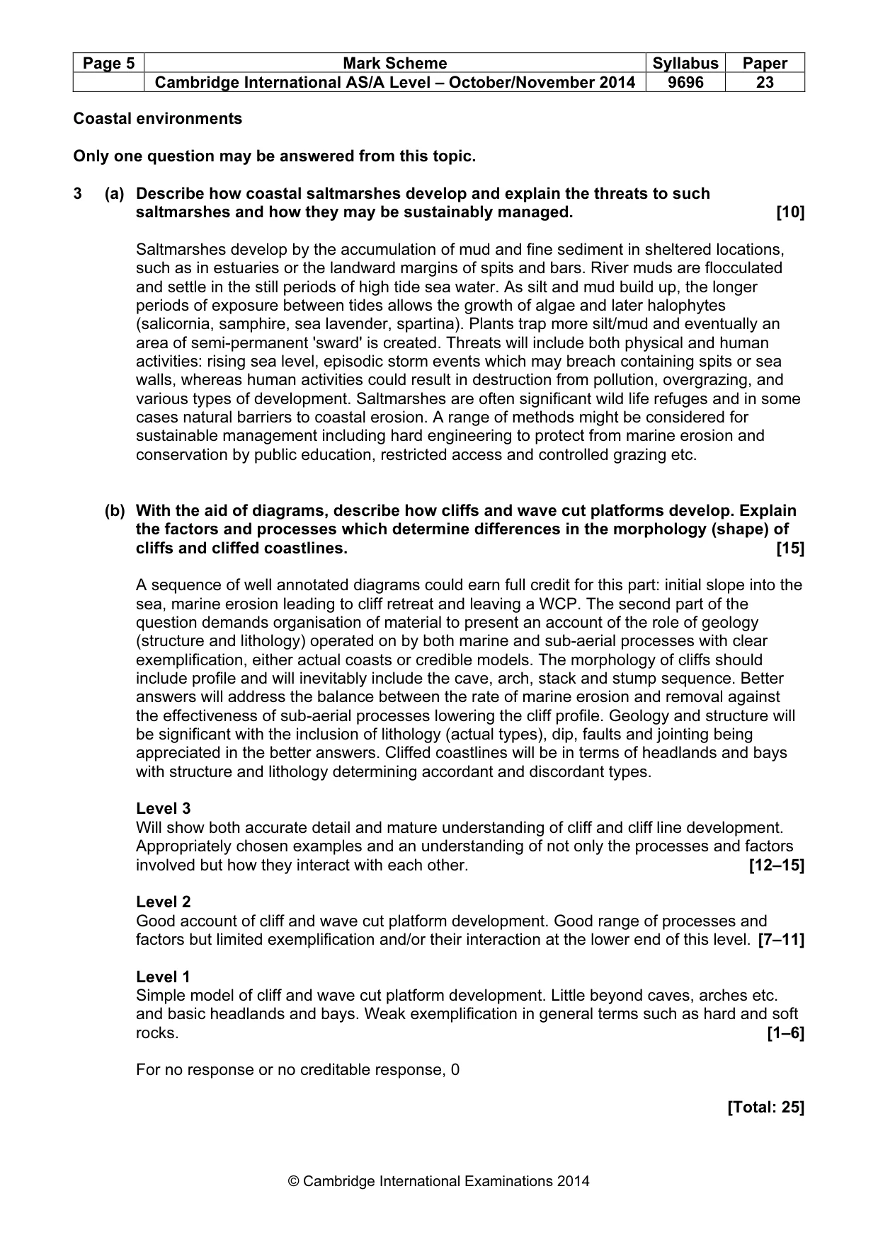 Mark scheme, page 5 of 12